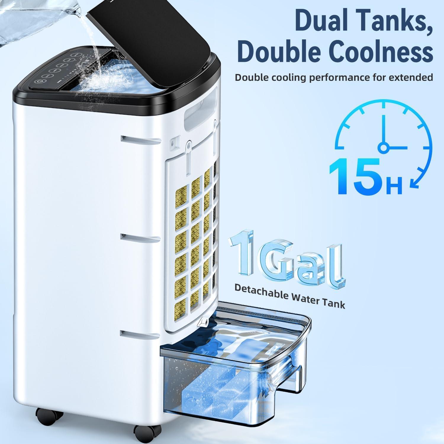 Acondicionador de Aire Portátil FANCOLE DL2-2025 Blanco 3 en 1