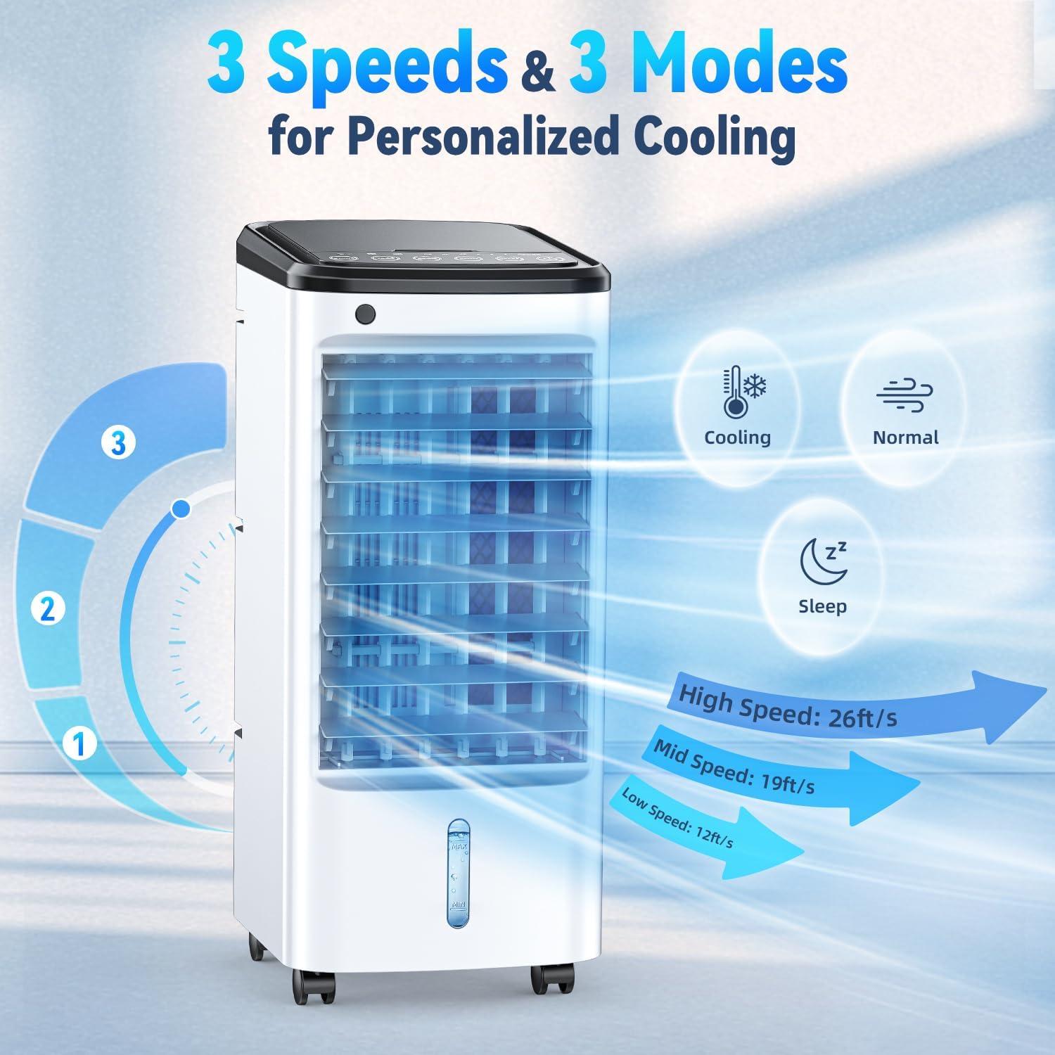 Acondicionador de Aire Portátil FANCOLE DL2-2025 Blanco 3 en 1