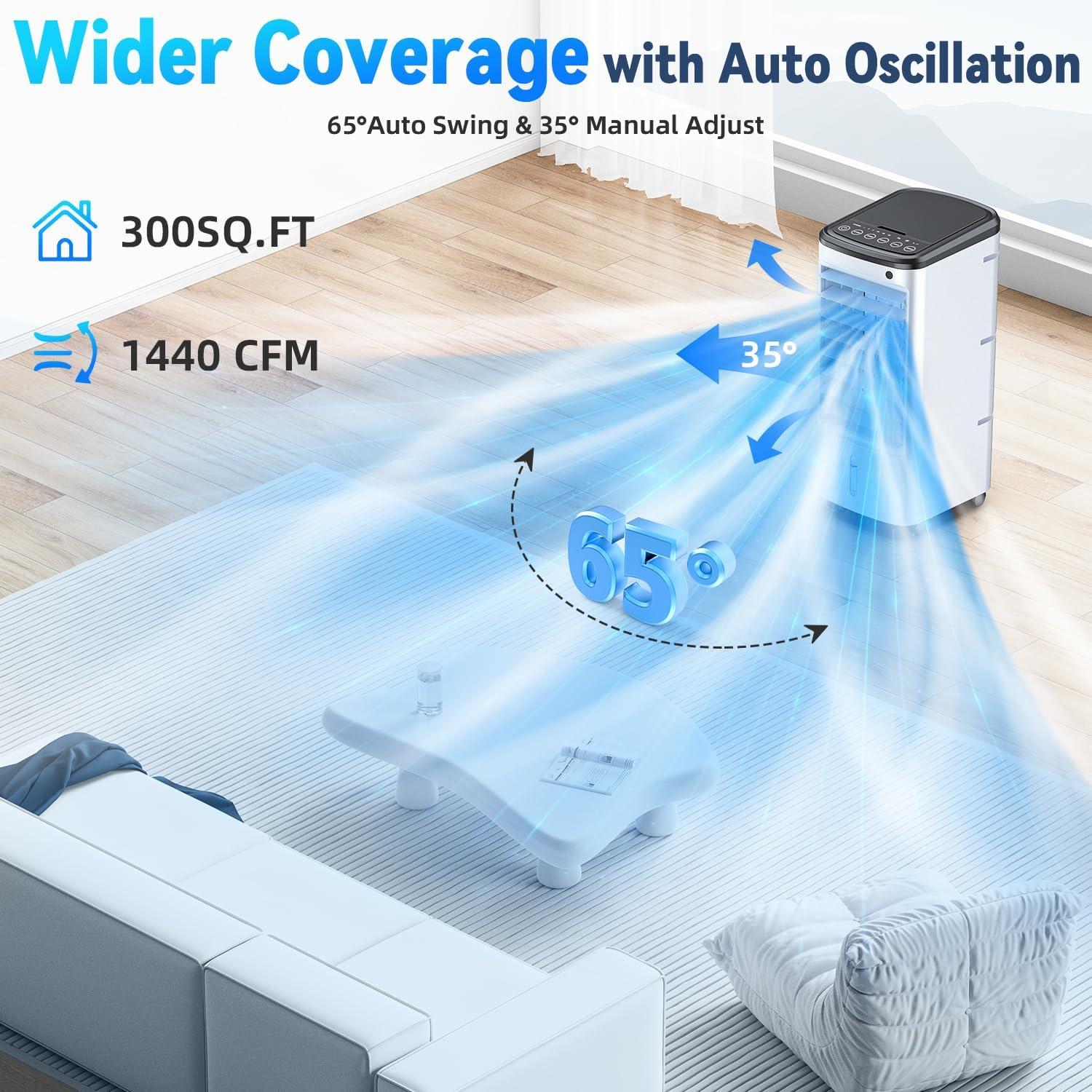 Acondicionador de Aire Portátil FANCOLE DL2-2025 Blanco 3 en 1