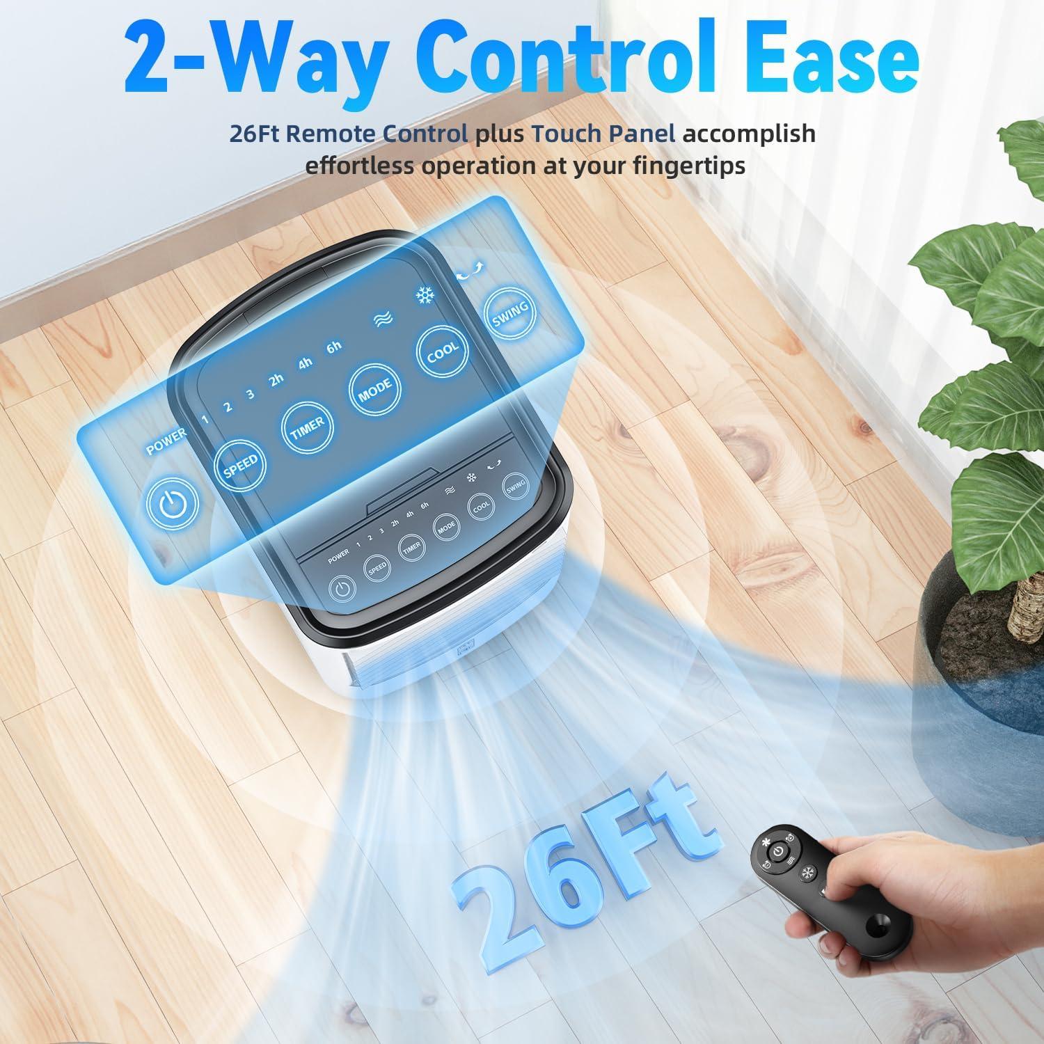 Acondicionador de Aire Portátil FANCOLE DL2-2025 Blanco 3 en 1