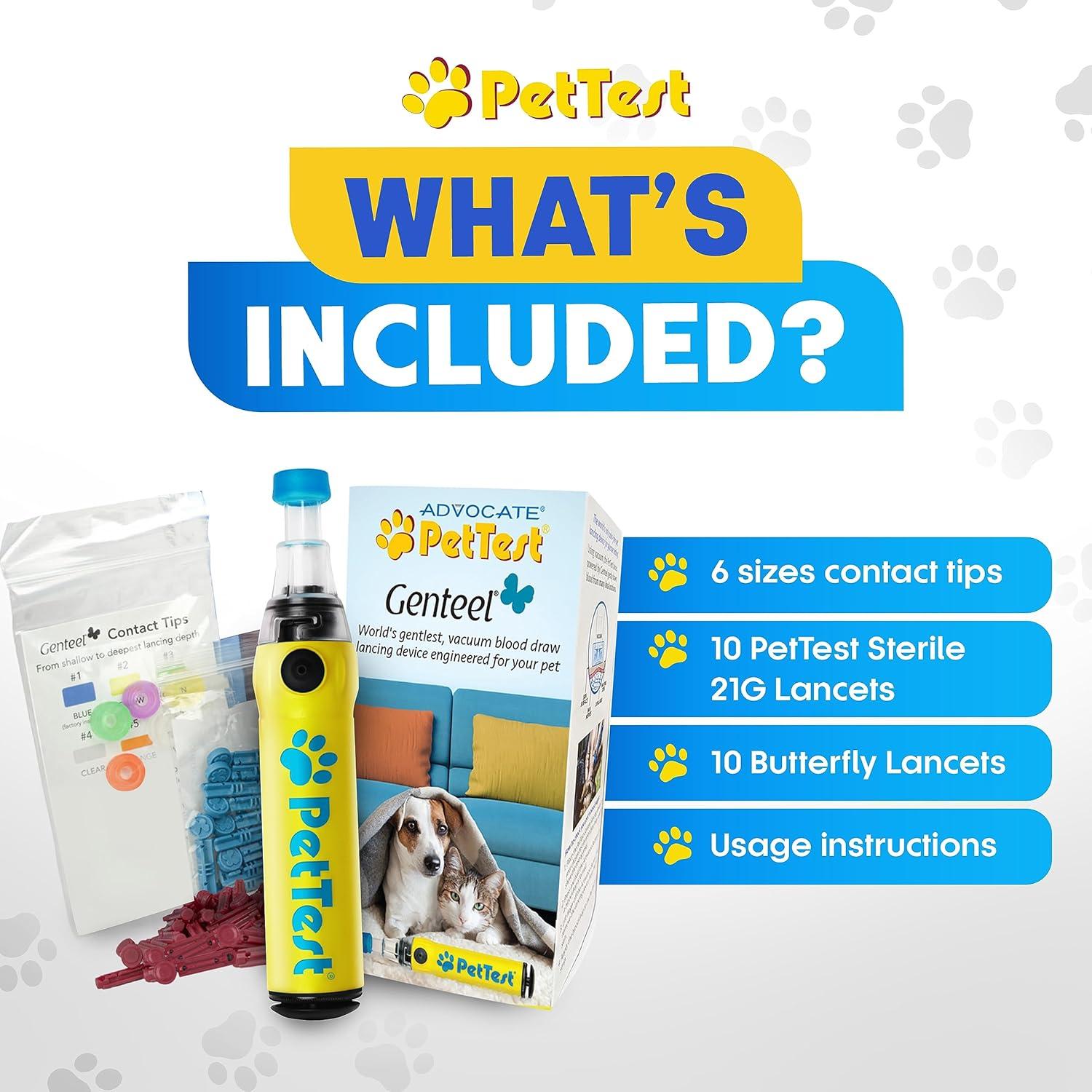 Dispositivo de Punción Sin Dolor PetTest Genteel 2024