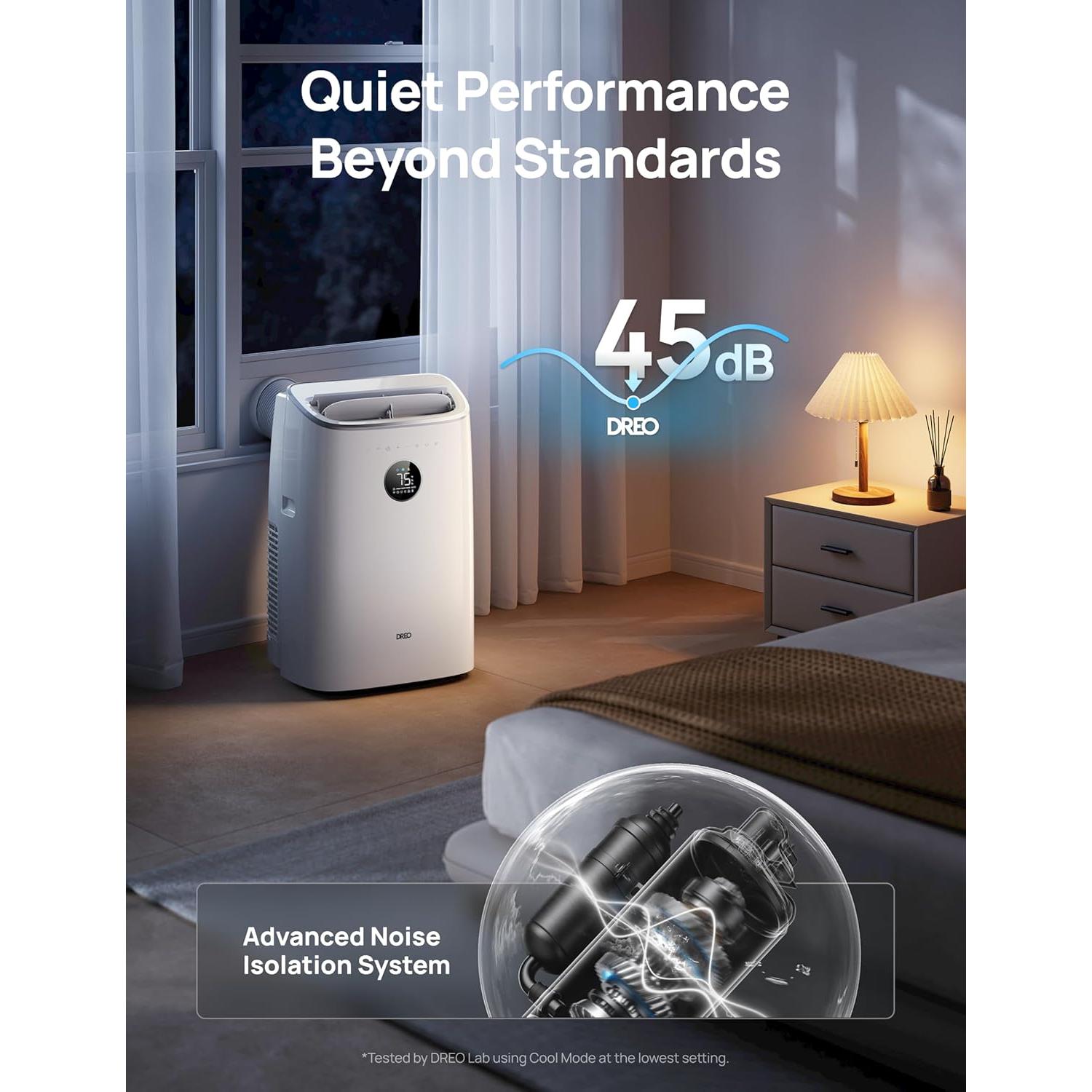 Aire Acondicionado Portátil Dreo 8000 BTU Inteligente Blanco