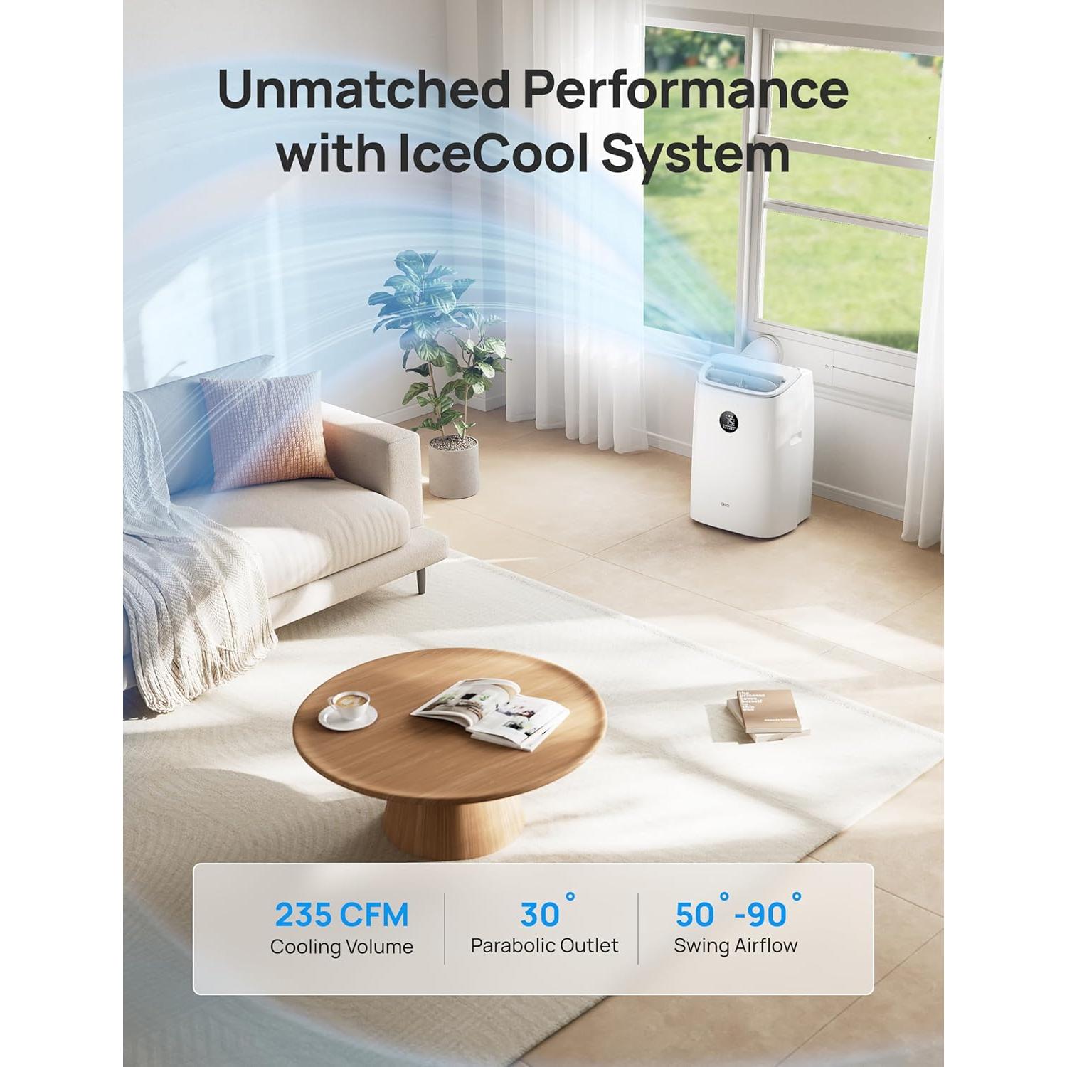 Aire Acondicionado Portátil Dreo 8000 BTU Inteligente Blanco