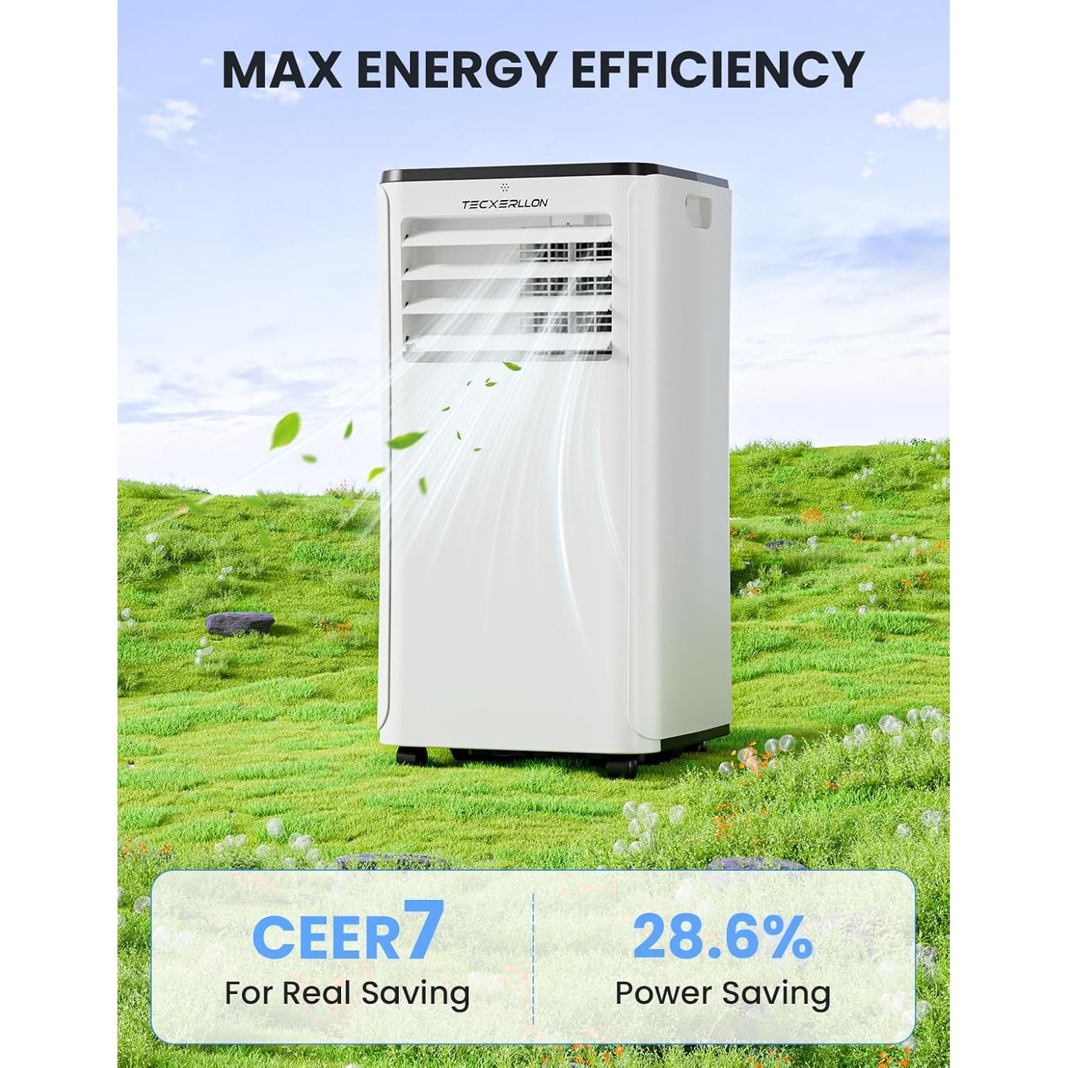 Aire Acondicionado Portátil 10,000 BTU TECXERLLON 4-en-1