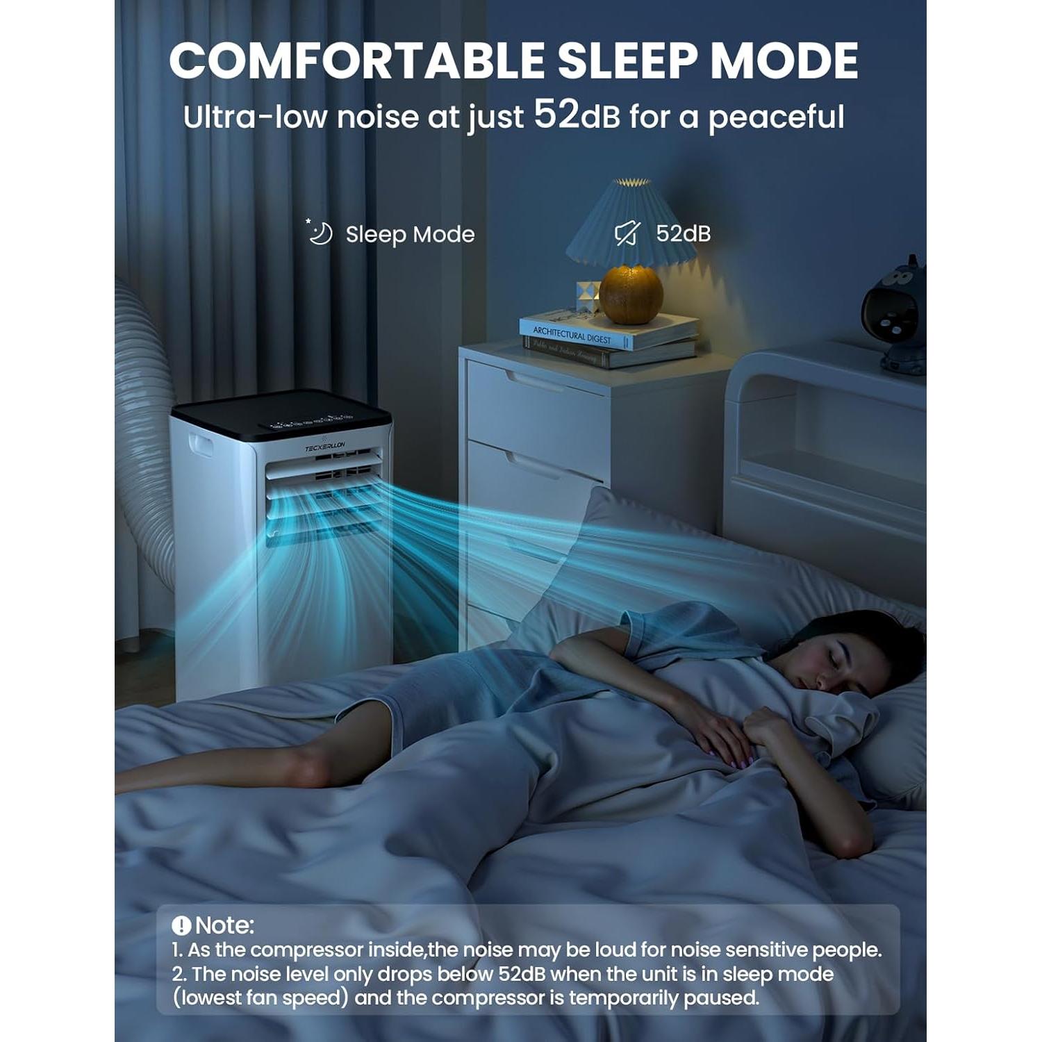 Aire Acondicionado Portátil 10,000 BTU TECXERLLON 4-en-1