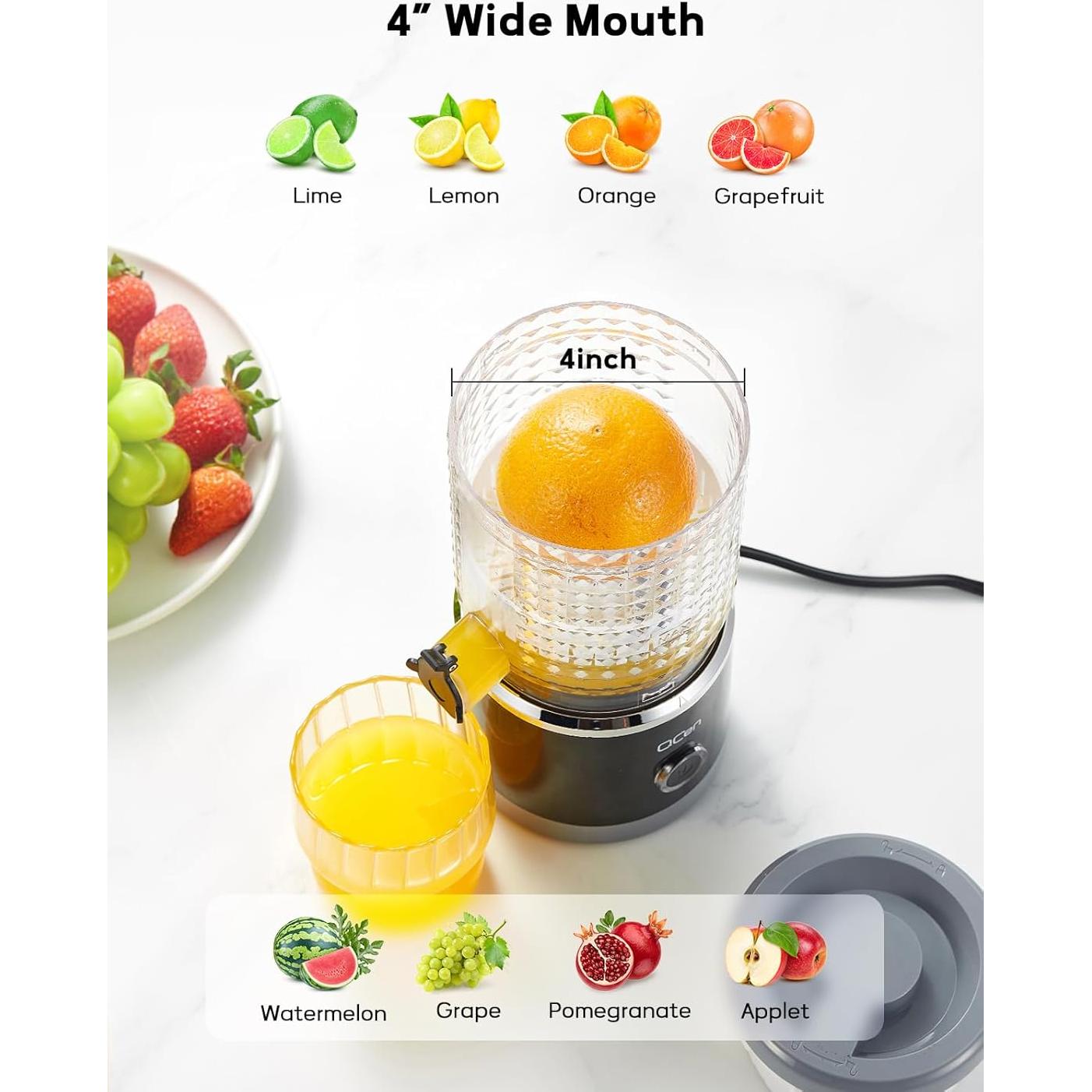 Exprimidor Eléctrico de Cítricos QCen FE002B 90W Negro