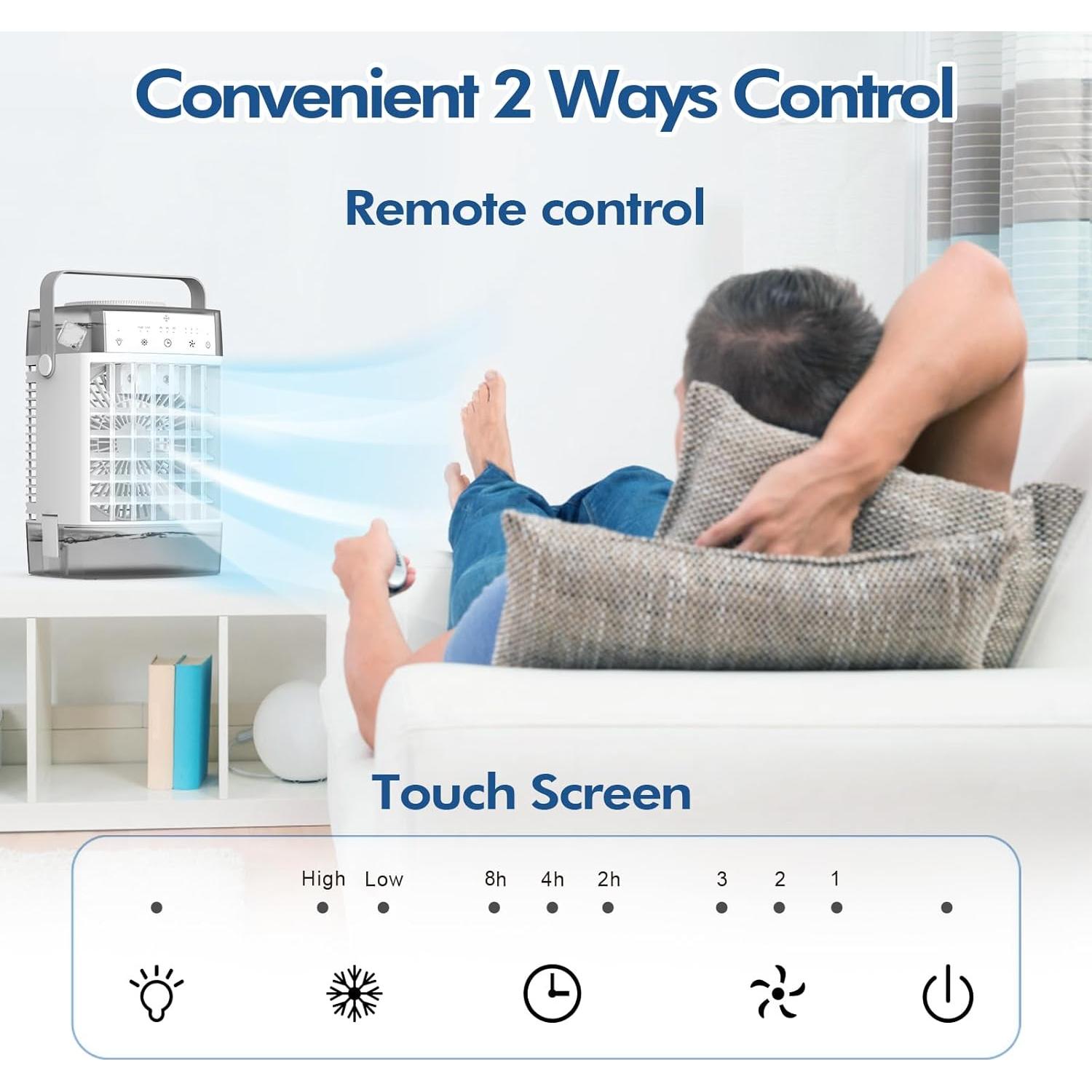 Acondicionador de Aire Portátil BriteZen 1.3kg 3 Velocidades