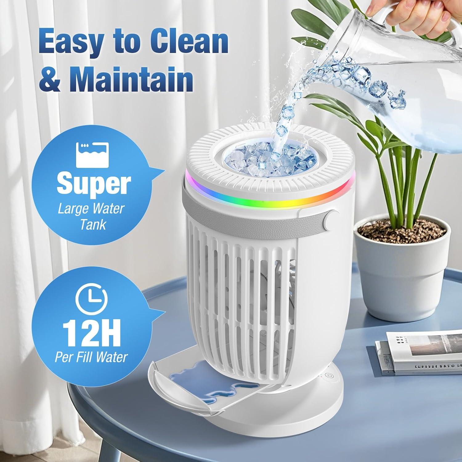 Aire Acondicionado Portátil Fosvill CBZ-1 4 en 1 Blanco