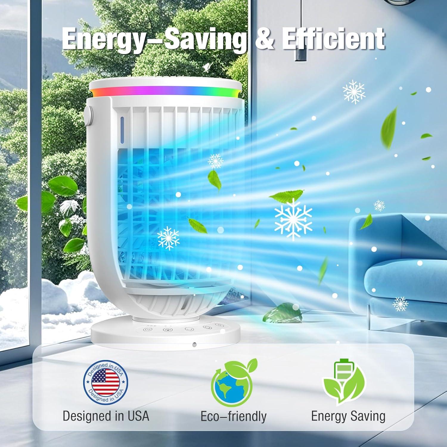 Aire Acondicionado Portátil Fosvill CBZ-1 4 en 1 Blanco