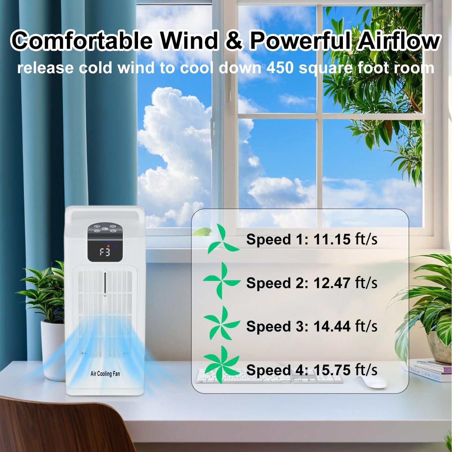 Ventilador Evaporativo Sugoiti F10 4 Velocidades 2L Control Remoto