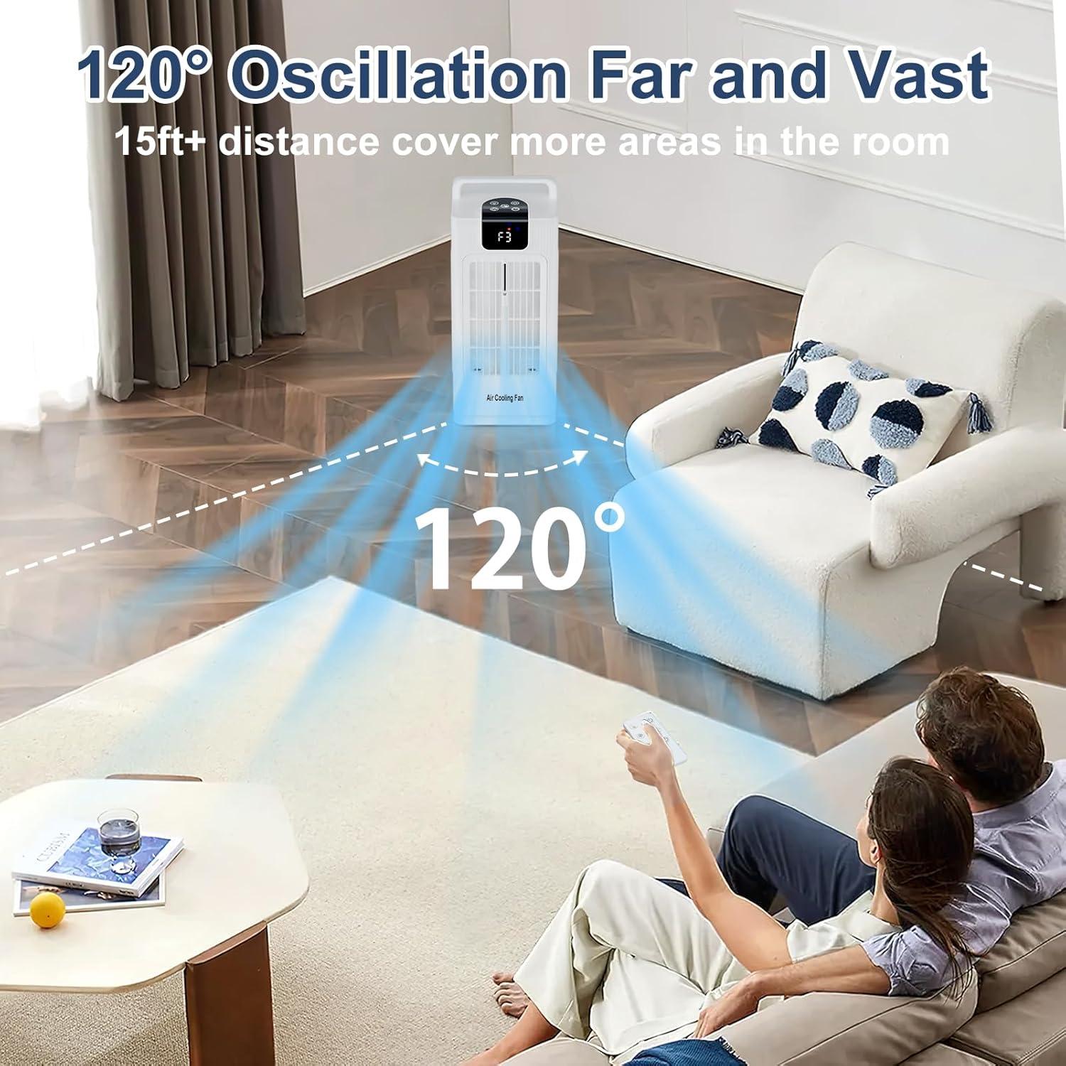 Ventilador Evaporativo Sugoiti F10 4 Velocidades 2L Control Remoto