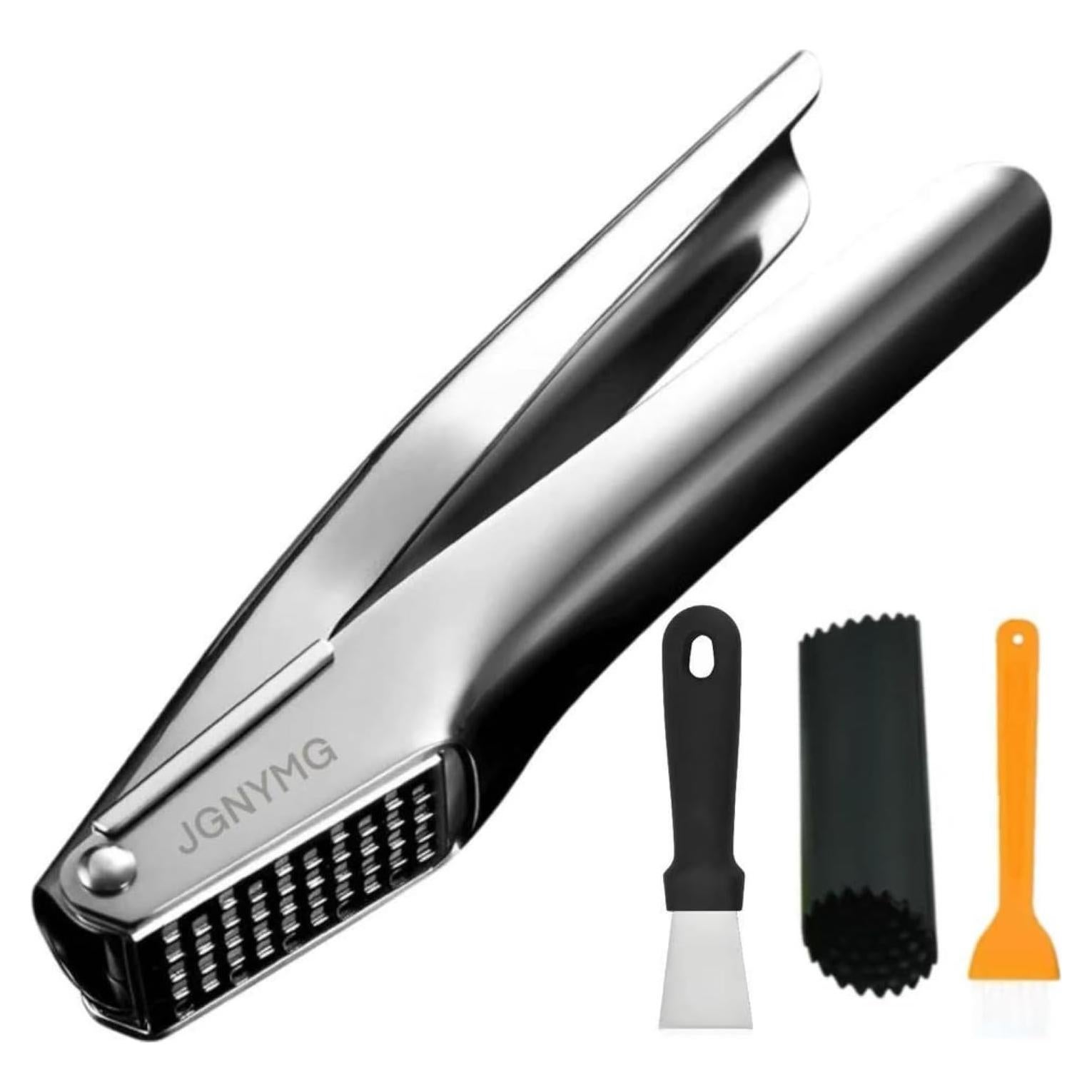 Prensa de Ajo JGNYMG de Acero Inoxidable, Multiusos y Ergonómica