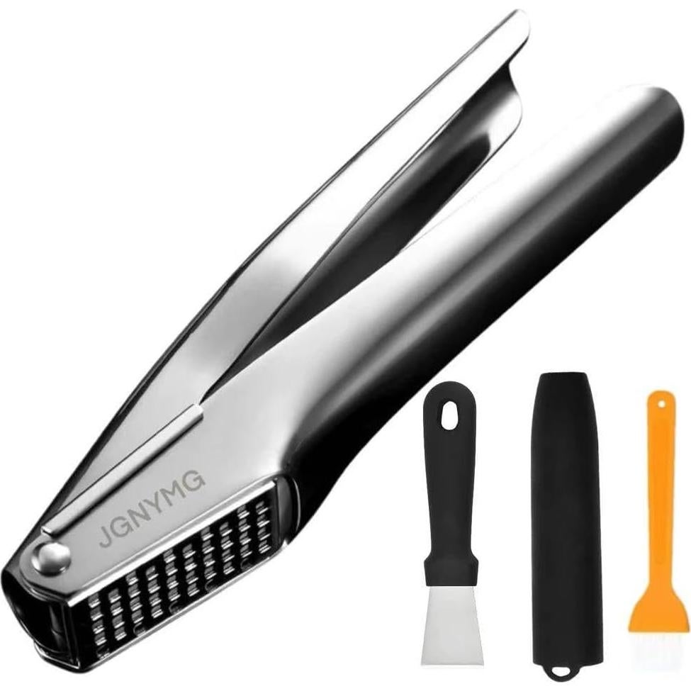 Prensa de Ajo JGNYMG de Acero Inoxidable, Multiusos y Ergonómica