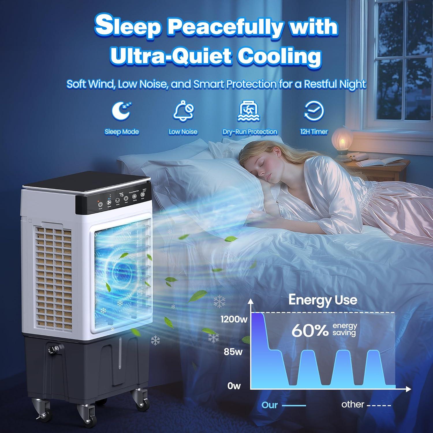 Enfriador de Aire Evaporativo Riseon ACF-23AR 3 en 1 24.6L