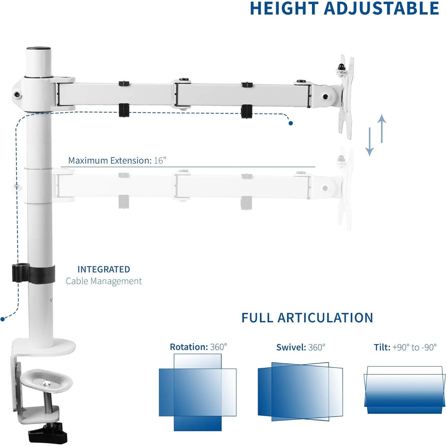 Soporte de Monitor VIVO STAND-V001W Ajustable hasta 38"