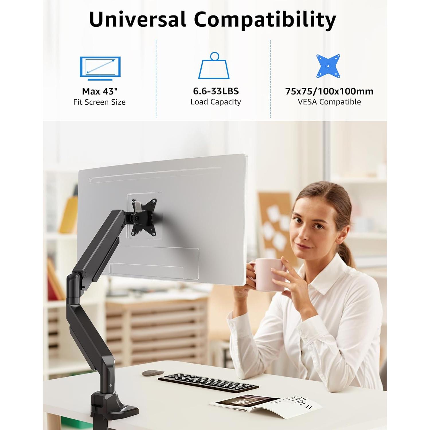 Soporte de Monitor MOUNTUP MU7011 para Pantallas 17-43"