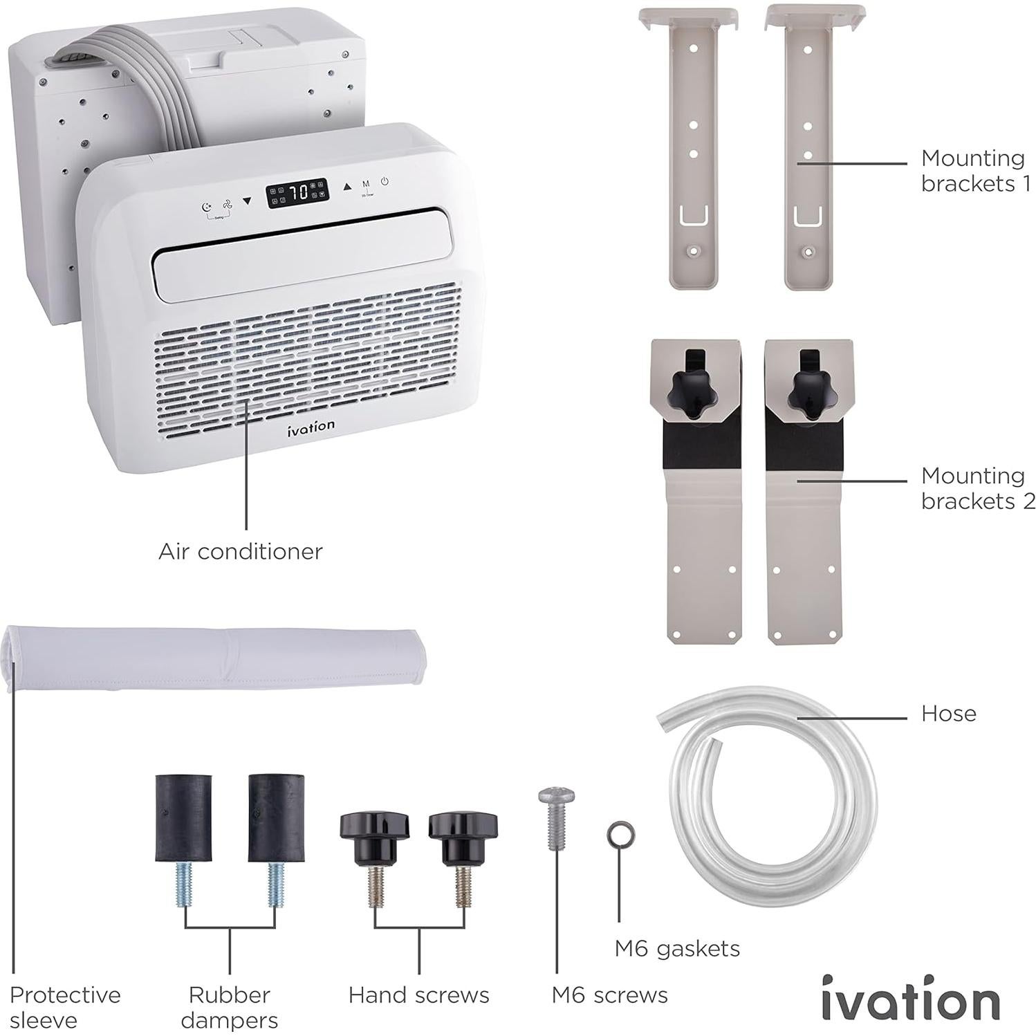 Aire Acondicionado Portátil Ivation 6500 BTU para Campers