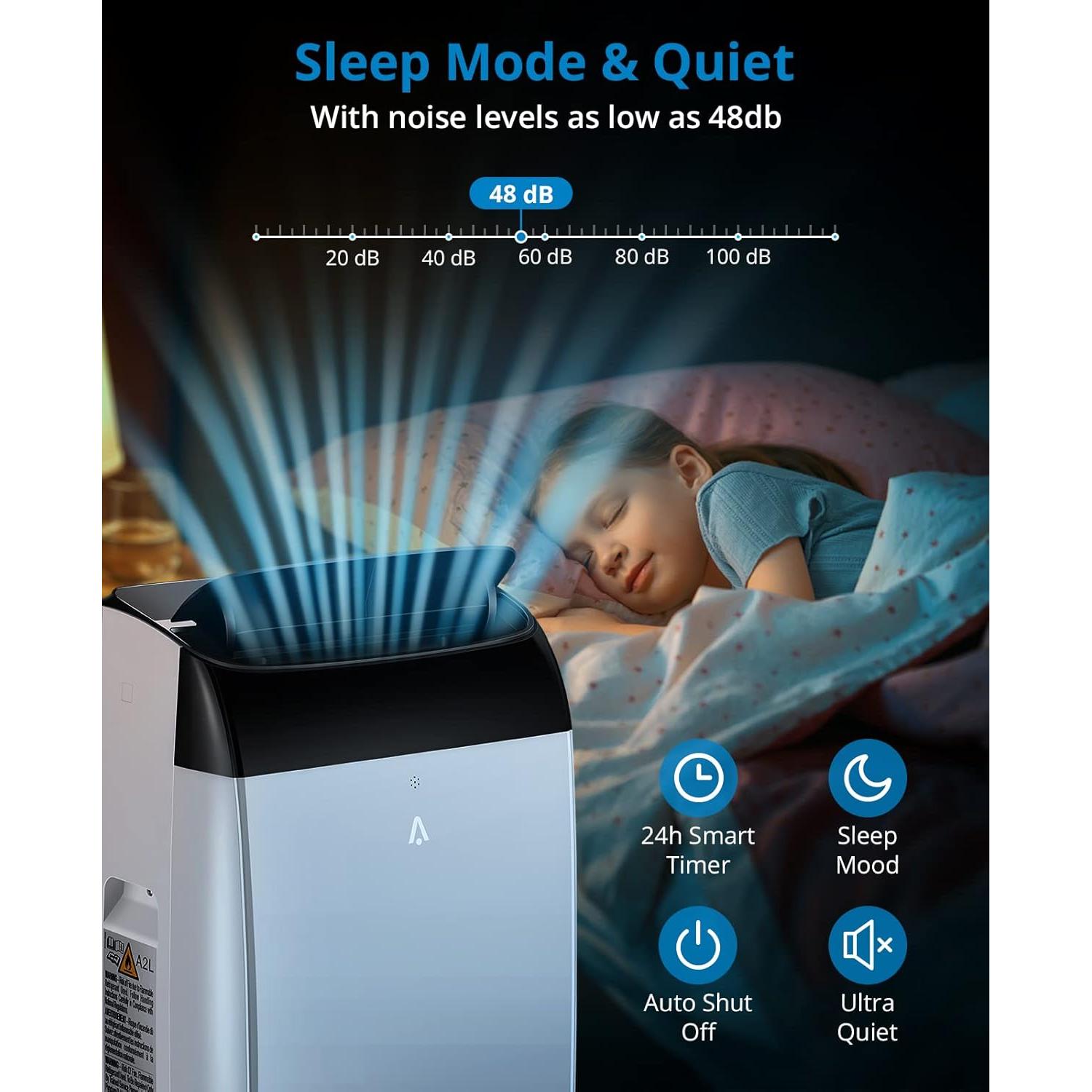 Aire Acondicionado Portátil 12000 BTU Towallmark 3 en 1 Blanco