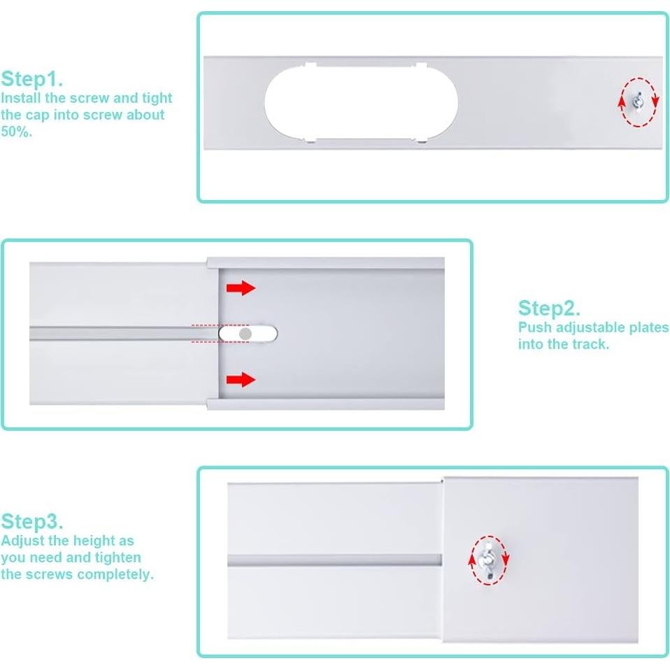 Kit Ventana Aire Acondicionado Portátil KLOLKUTTA 149.86 cm