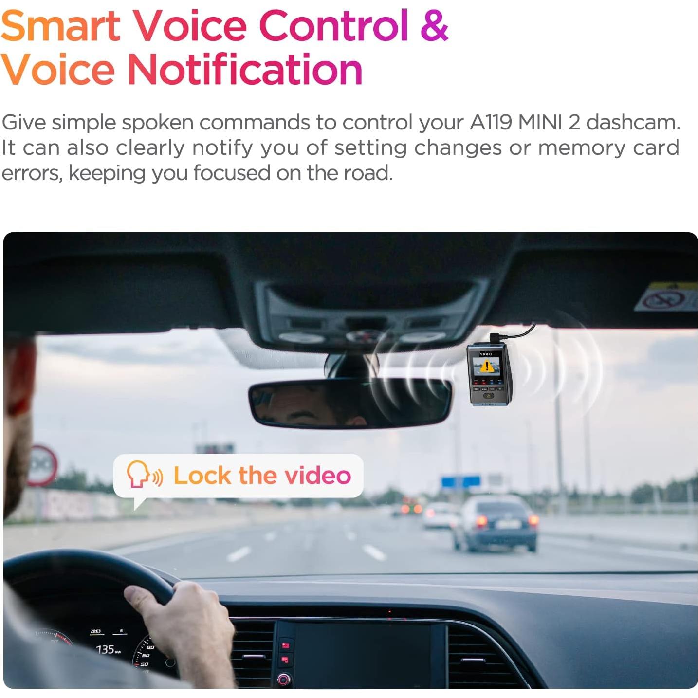 Cámara Dash VIOFO A119 Mini 2 2K 60fps GPS Wi-Fi 5GHz