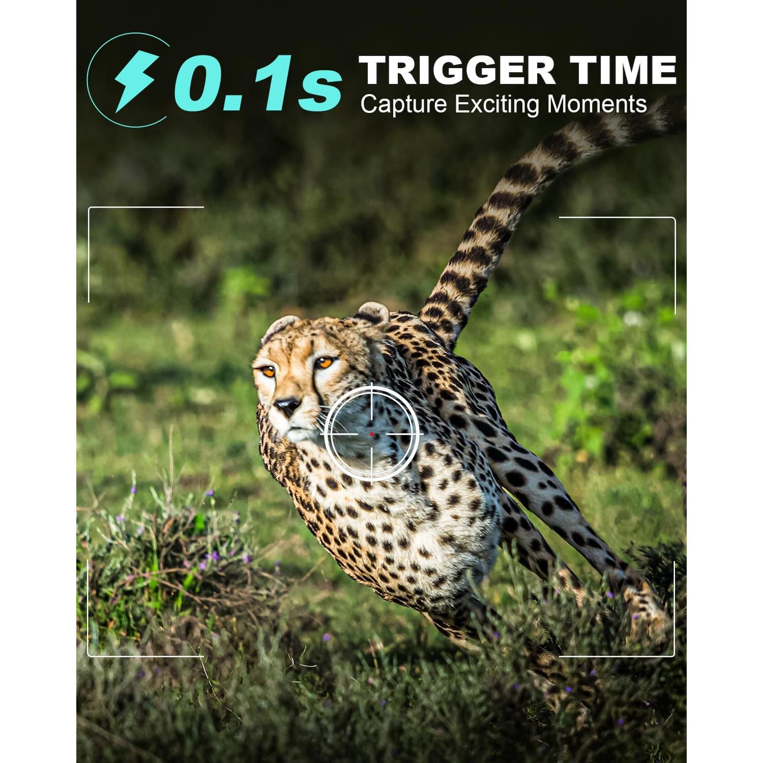 Cámara de sendero KJK 36MP 2.7K visión nocturna IP66