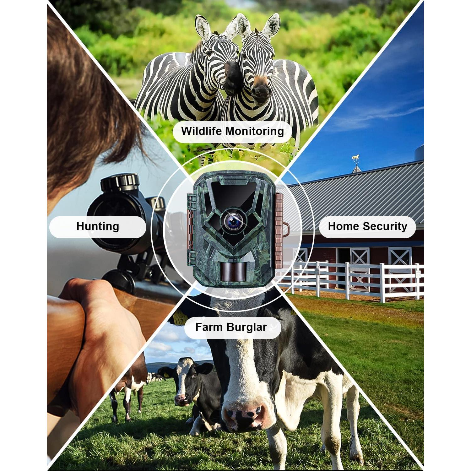 Cámara de sendero KJK 36MP 2.7K visión nocturna IP66