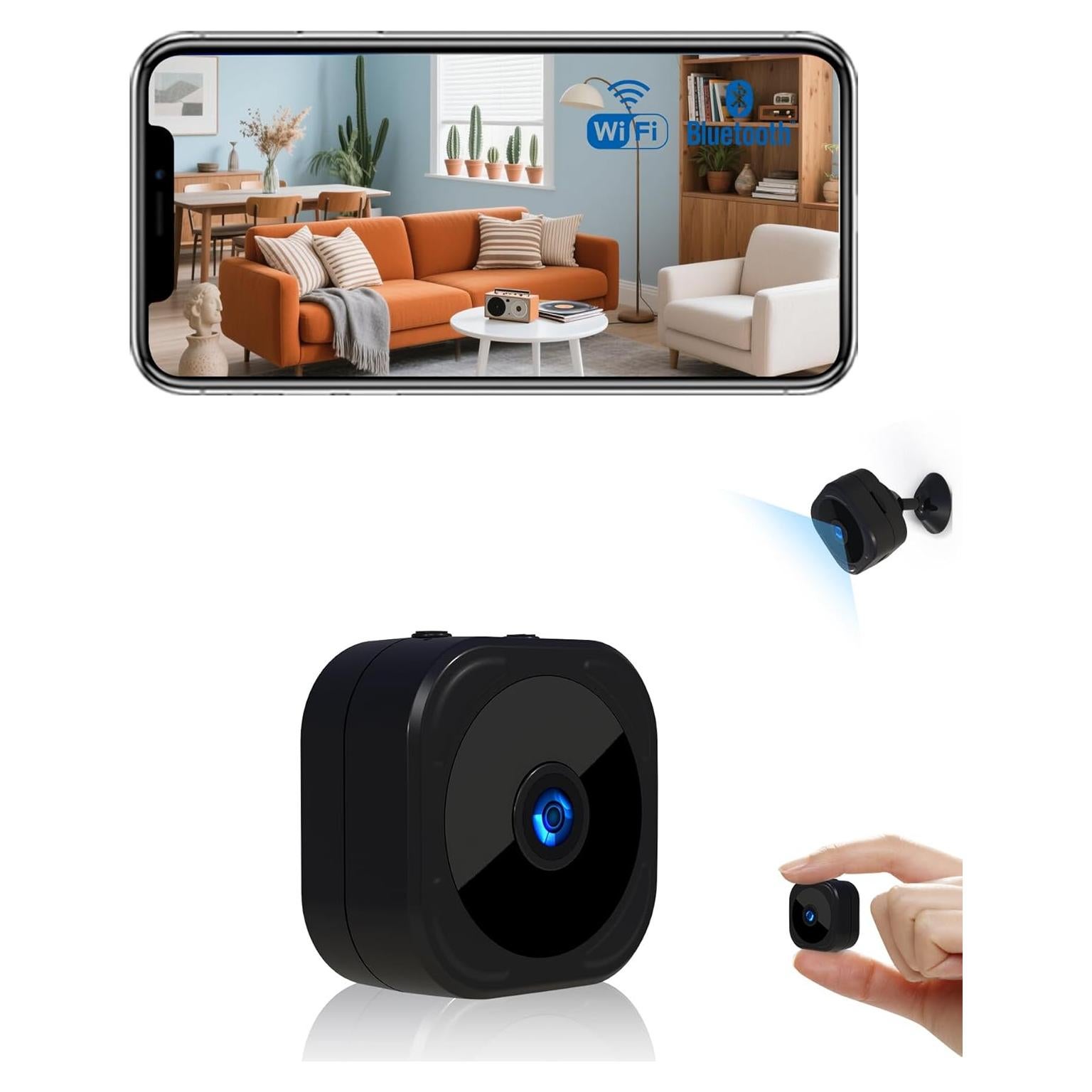 Cámara Mini HD 1080P WiFi A12 con Visión Nocturna