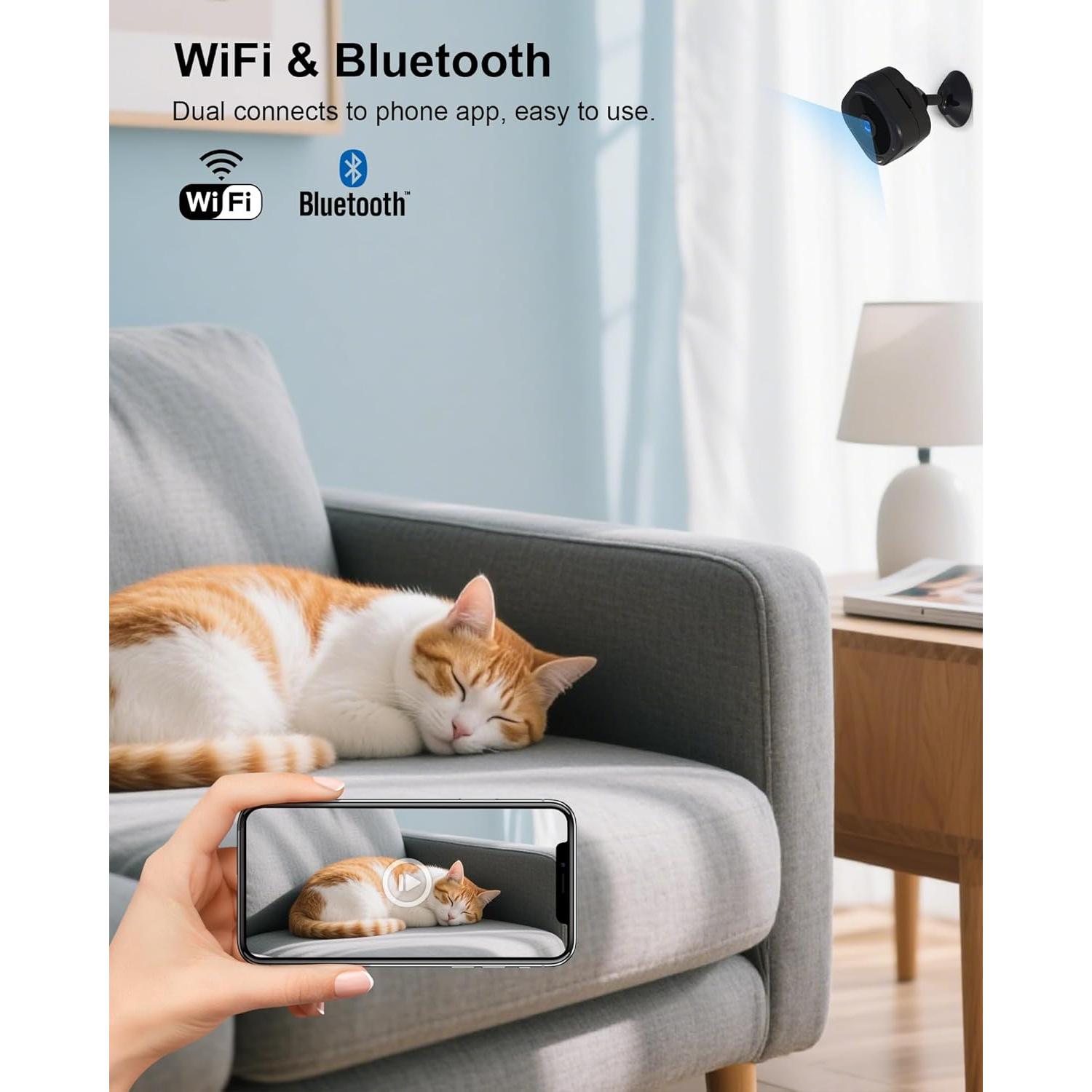 Cámara Mini HD 1080P WiFi A12 con Visión Nocturna