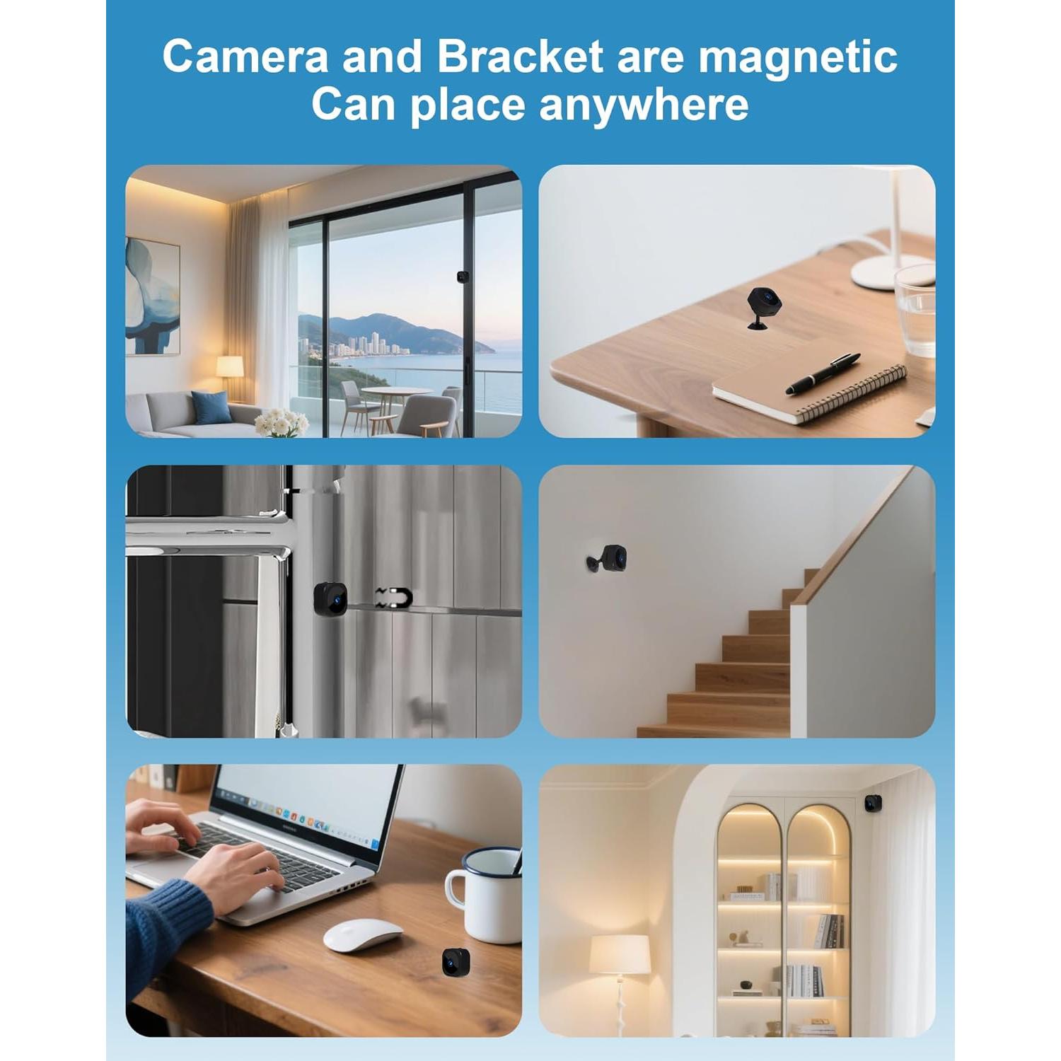 Cámara Mini HD 1080P WiFi A12 con Visión Nocturna