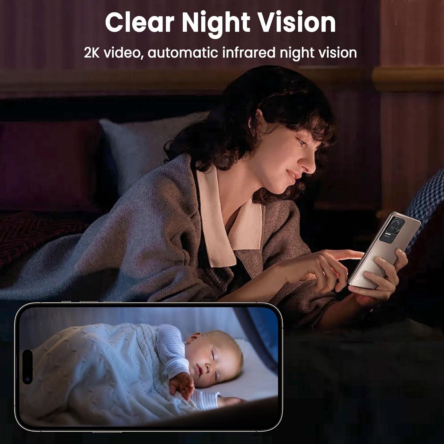 Cámara Espía WiFi 4K Vebiliki con Visión Nocturna