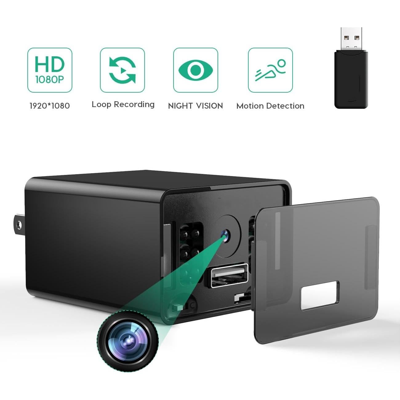 Cámara Mini de Seguridad TAOZHI 1080P con Visión Nocturna