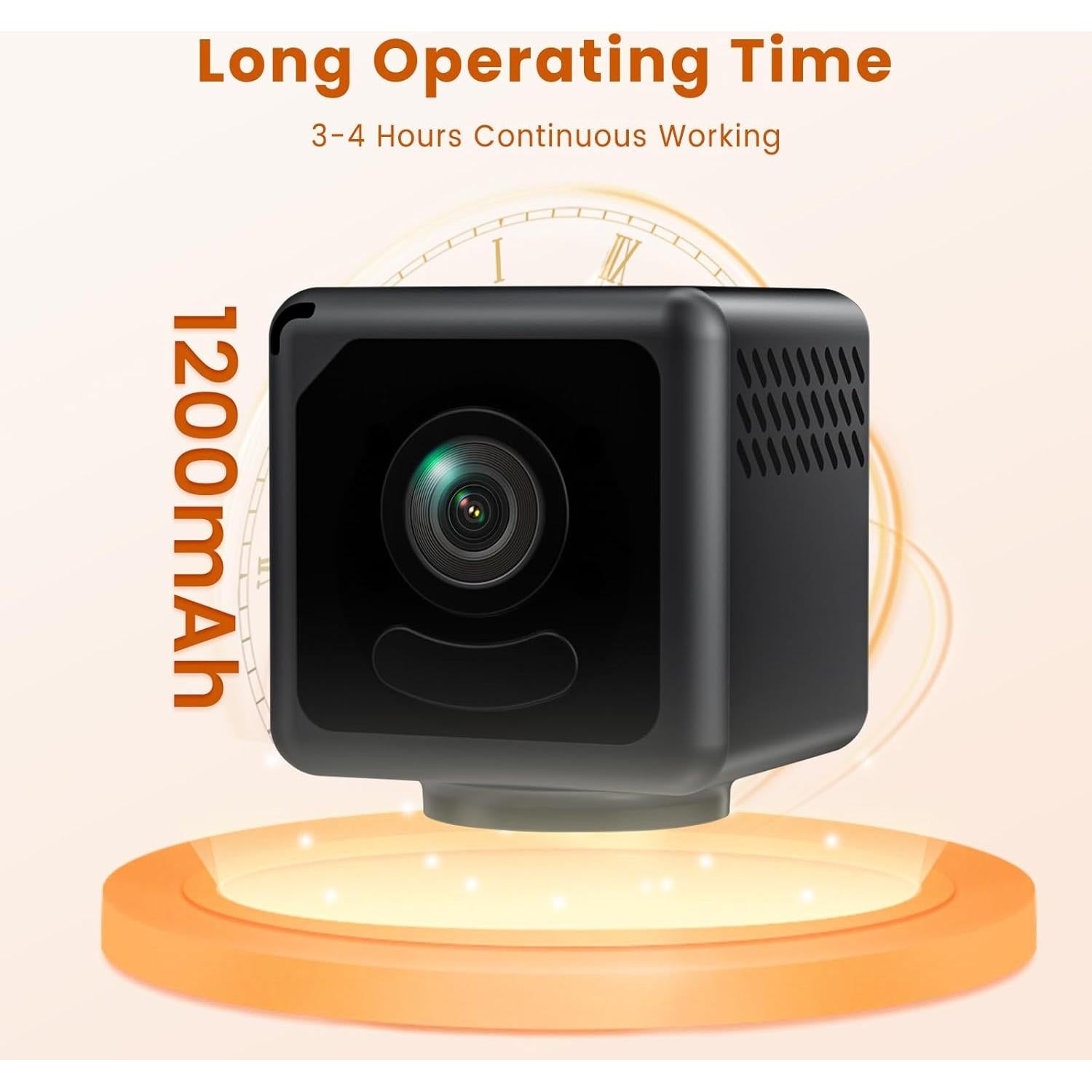 Cámara Mini Inalámbrica WiFi 4K Terura con Visión Nocturna