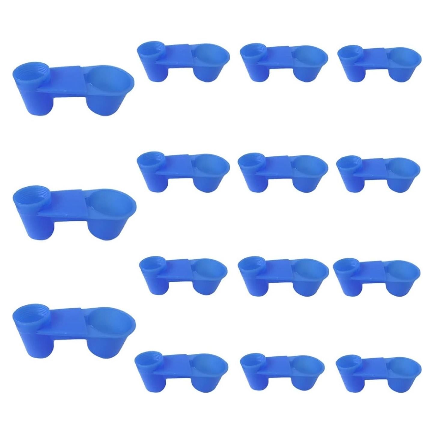 15 Tazas Automáticas para Aves Rongyang Azul 10.92 cm