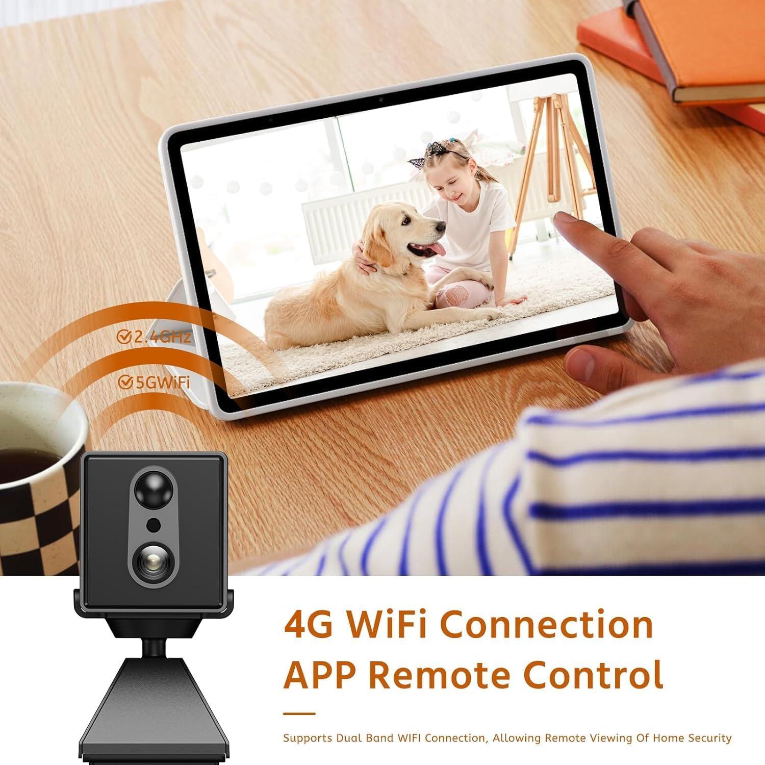 Cámara de Seguridad Inalámbrica 4K RXIMA con Visión Nocturna