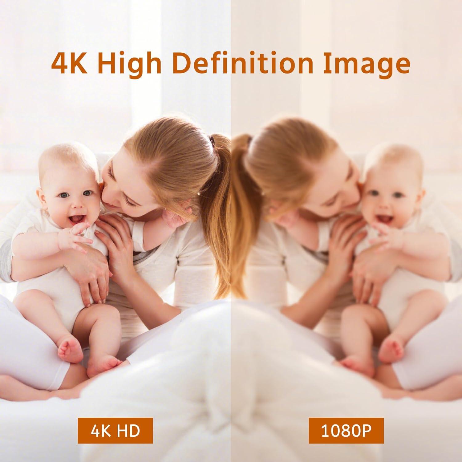 Cámara de Seguridad Inalámbrica 4K RXIMA con Visión Nocturna