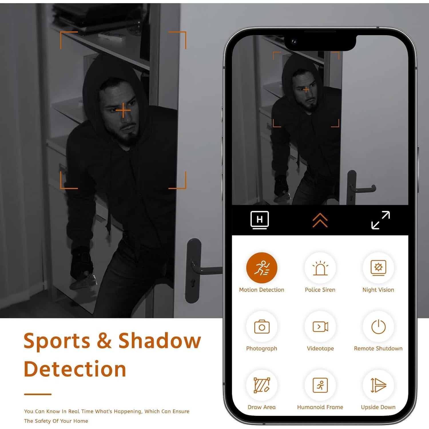 Cámara de Seguridad Inalámbrica 4K RXIMA con Visión Nocturna