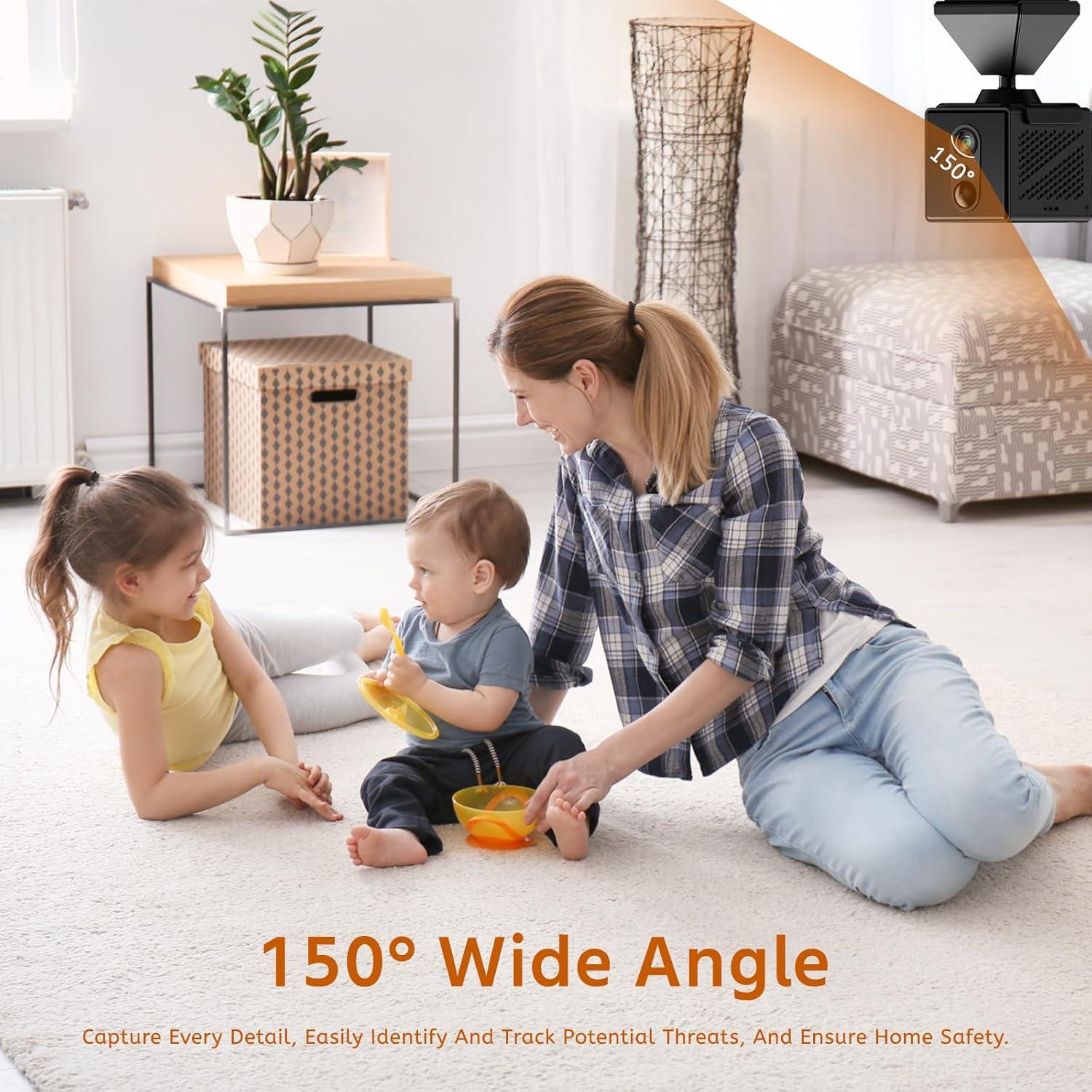 Cámara de Seguridad Inalámbrica 4K RXIMA con Visión Nocturna