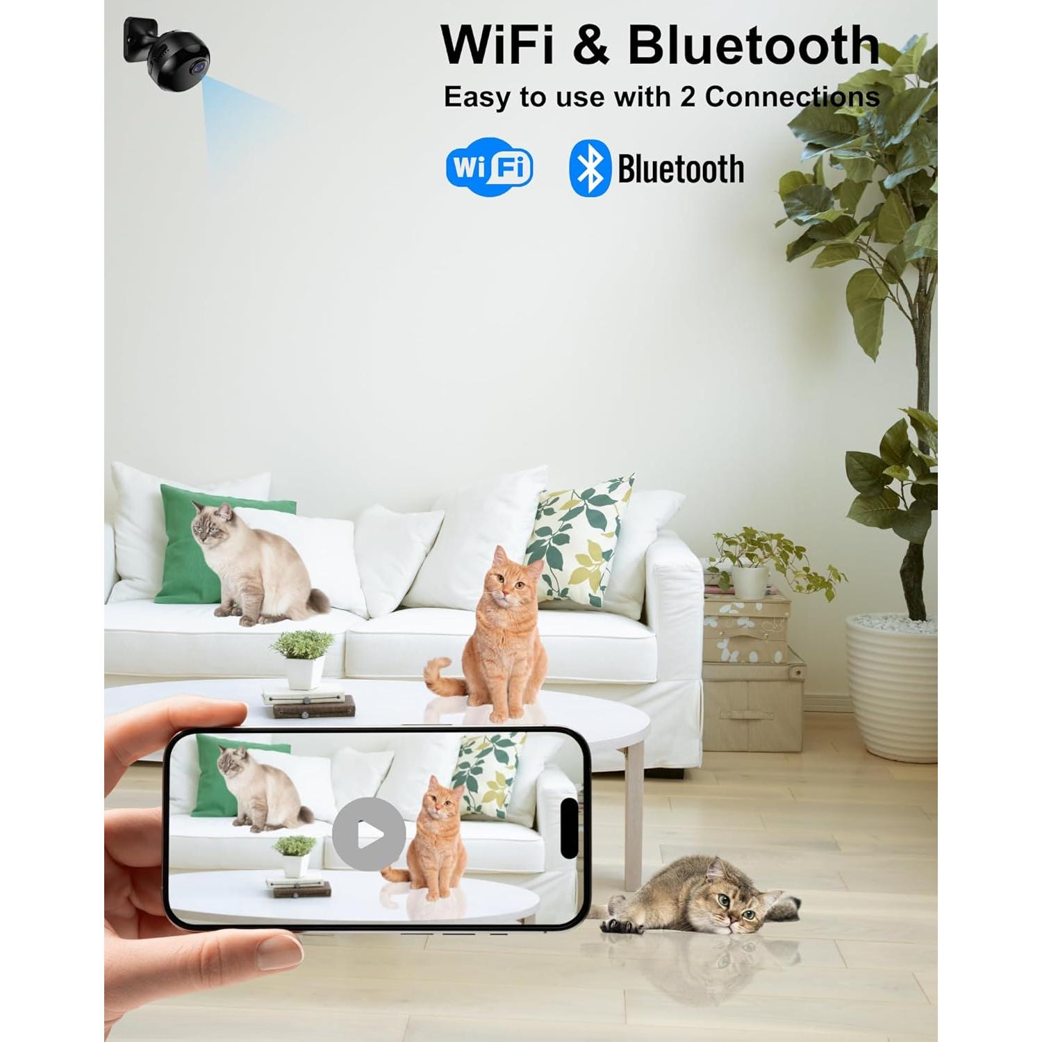 Cámara Mini Inalámbrica 1080P Yizhan - Seguridad Interior