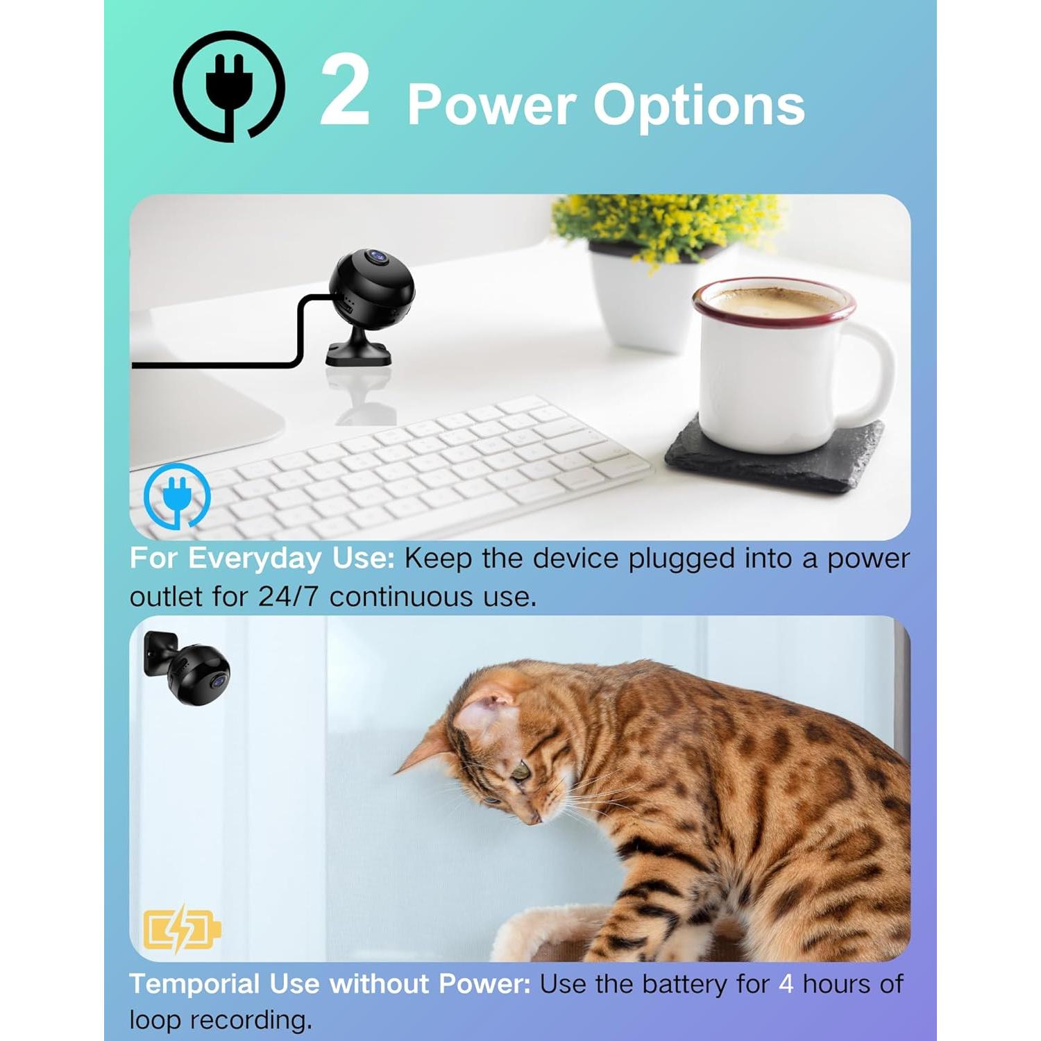 Cámara Mini Inalámbrica 1080P Yizhan - Seguridad Interior