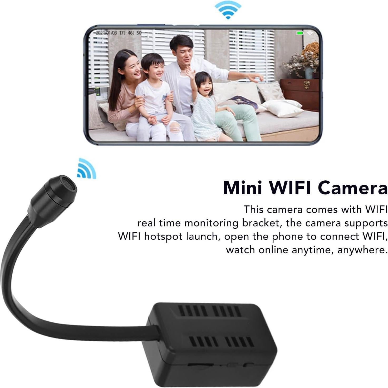 Cámara Oculta Mini Bewinner HD 1080P Detección de Movimiento