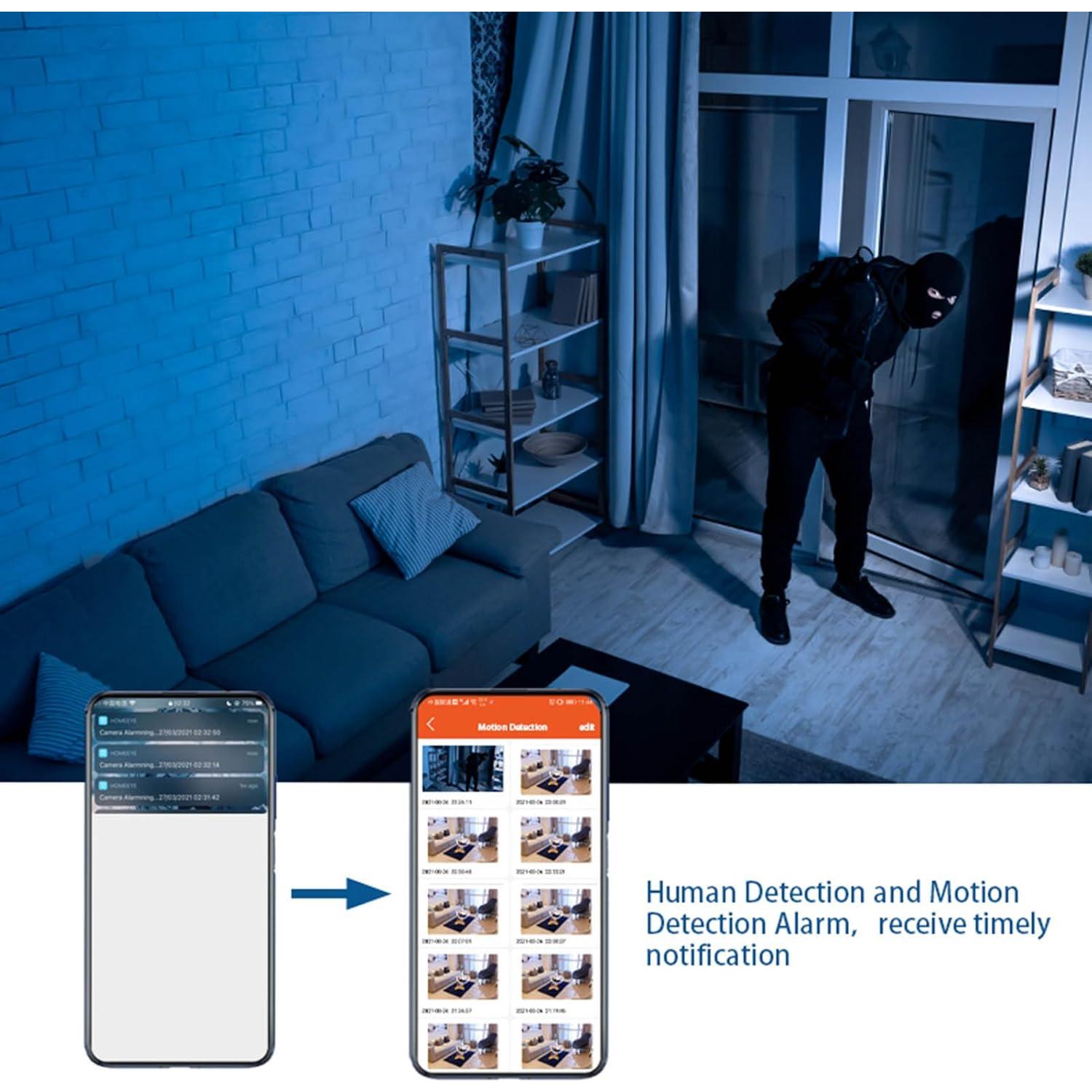 Cámara Oculta Mini Bewinner HD 1080P Detección de Movimiento