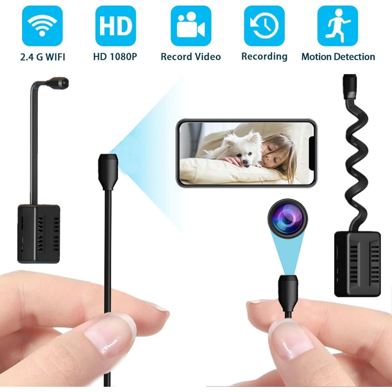 Cámara Oculta Mini Bewinner HD 1080P Detección de Movimiento