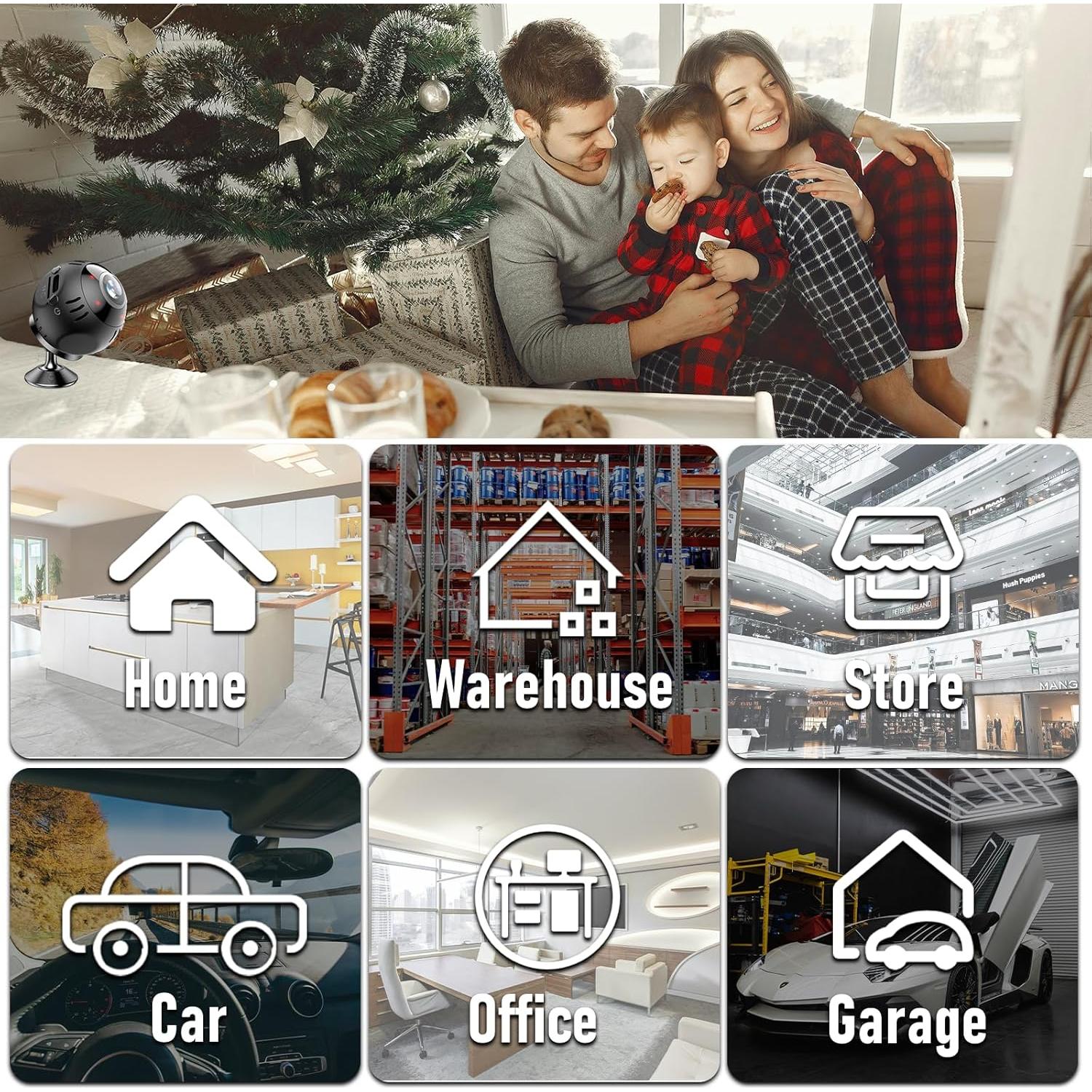 Cámara Espía WiFi Inalámbrica 1080P LAIFUCAM Seguridad