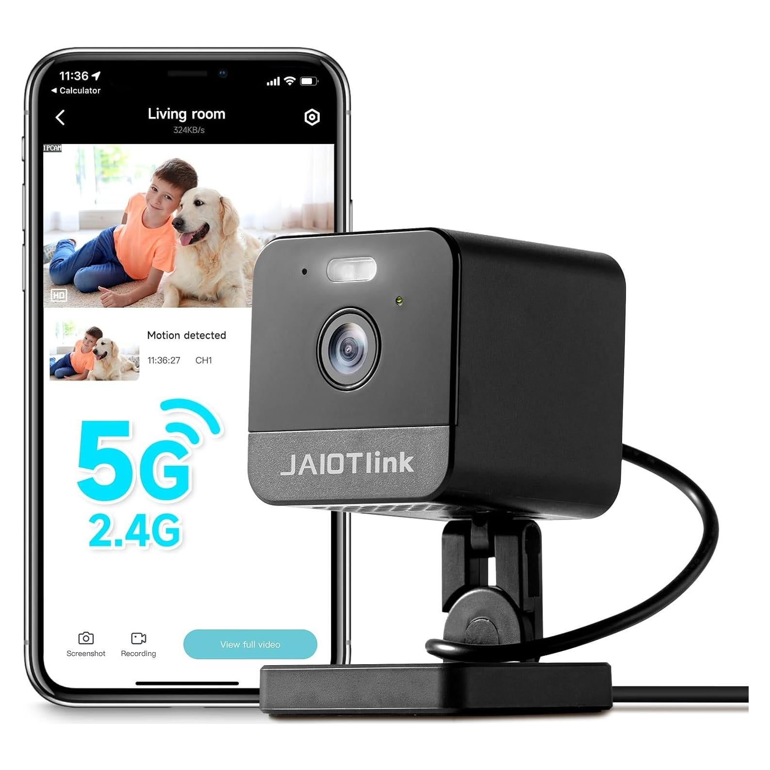 Cámara de Seguridad Interior 1080P JAIOTlink WiFi Negro