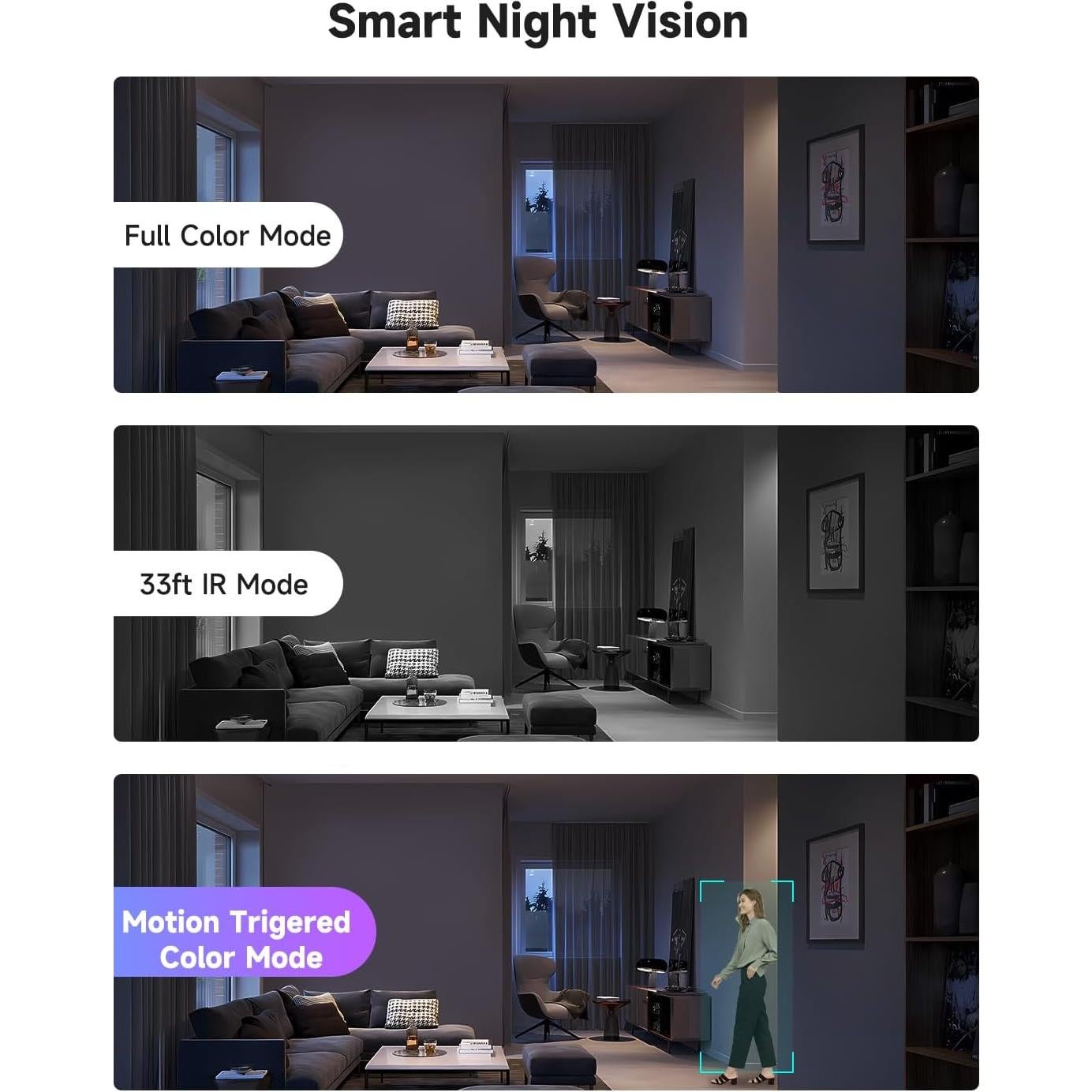 Cámara de Seguridad Interior 1080P JAIOTlink WiFi Negro