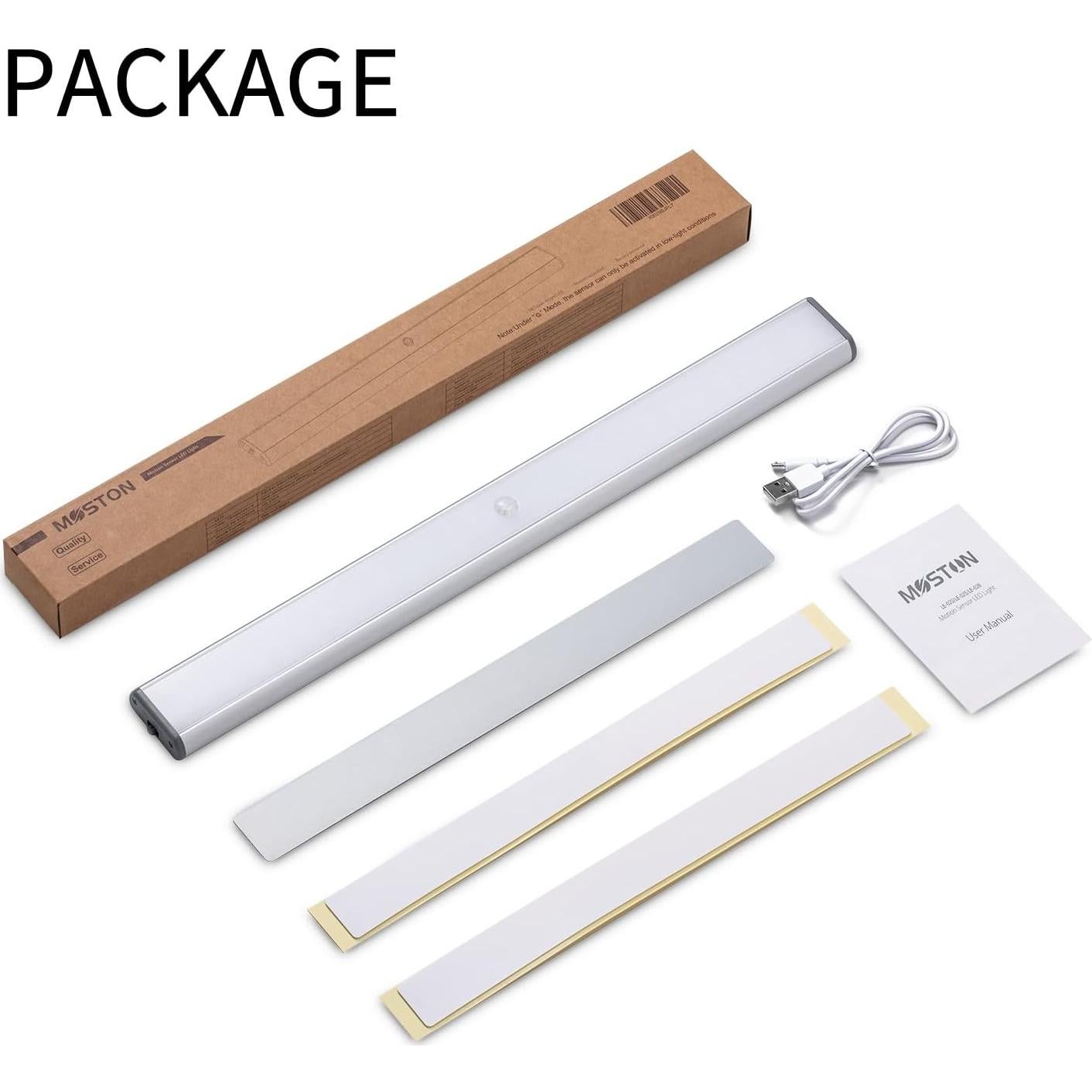 Luz Nocturna LED MOSTON 78 LEDs Sensor Movimiento 2500mAh