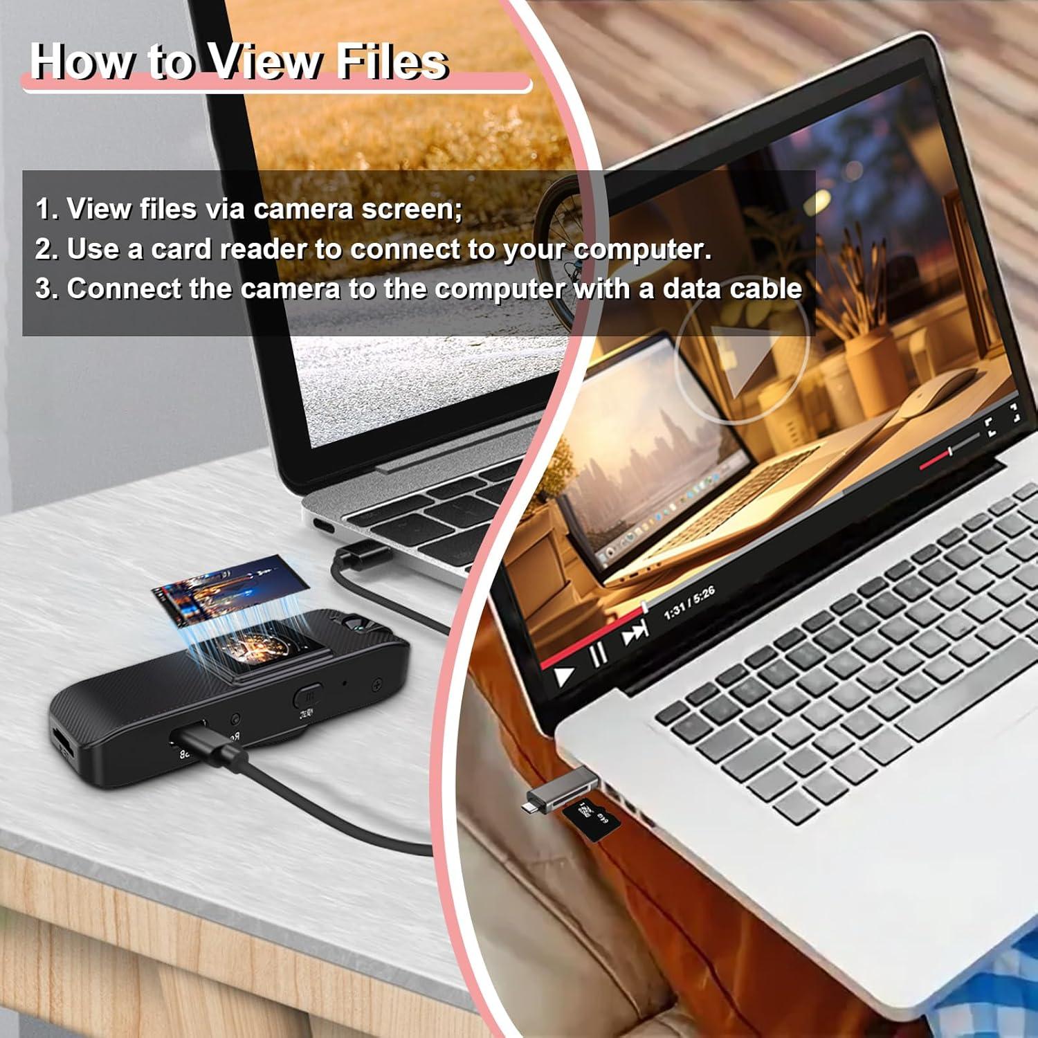 Mini Cámara Corporal HD 1080P FUXGZ con Visión Nocturna