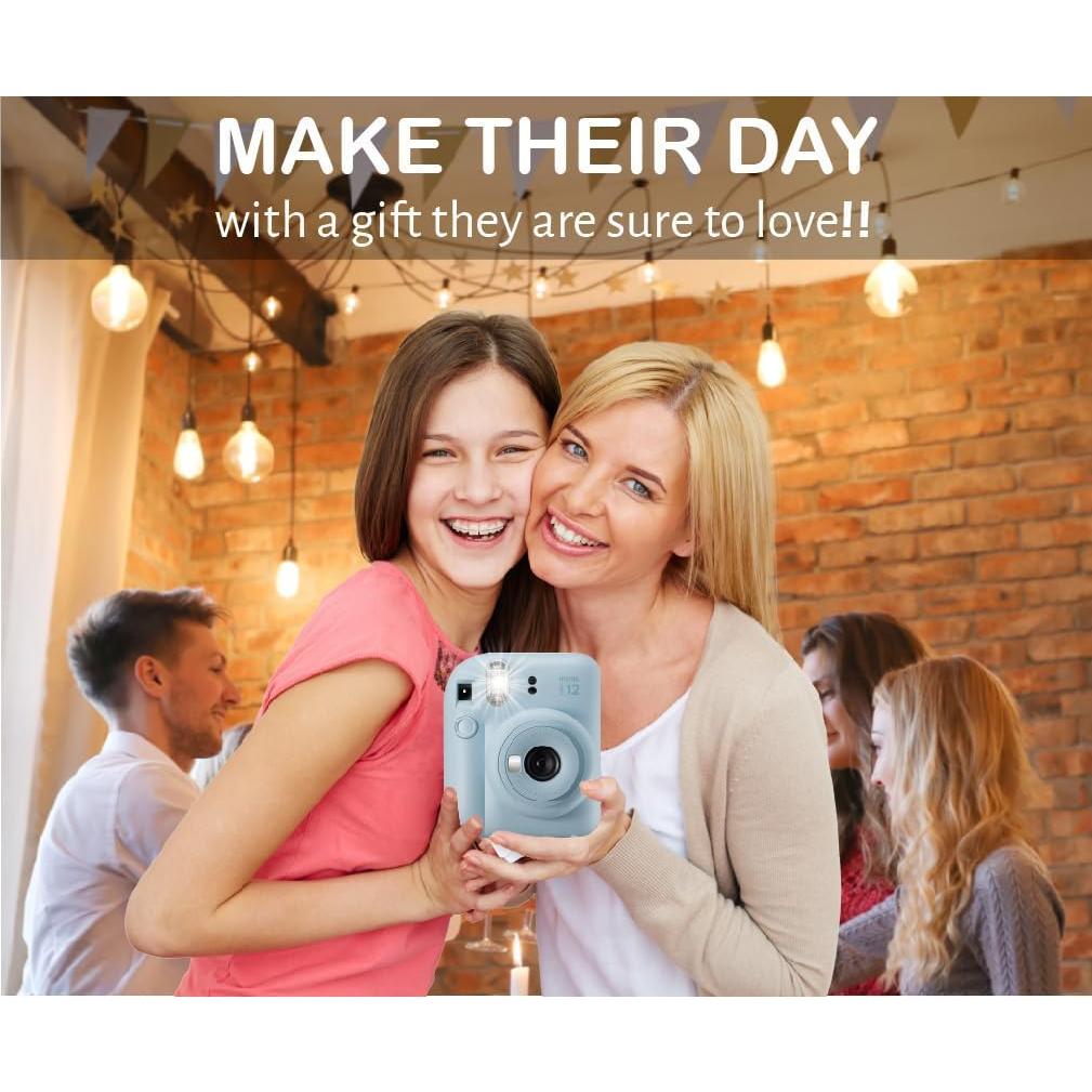 Cámara Instantánea Fujifilm Instax Mini 12 Azul Pastel + 20 Películas