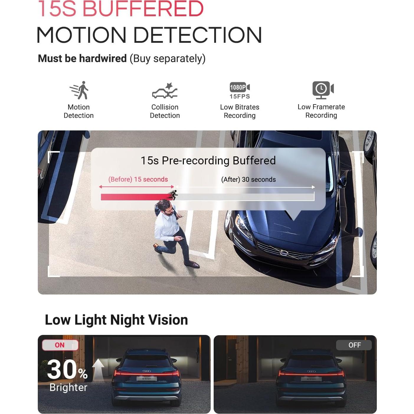 Cámara de Tablero Vantrue E1 Pro 4K con GPS y WiFi 5G