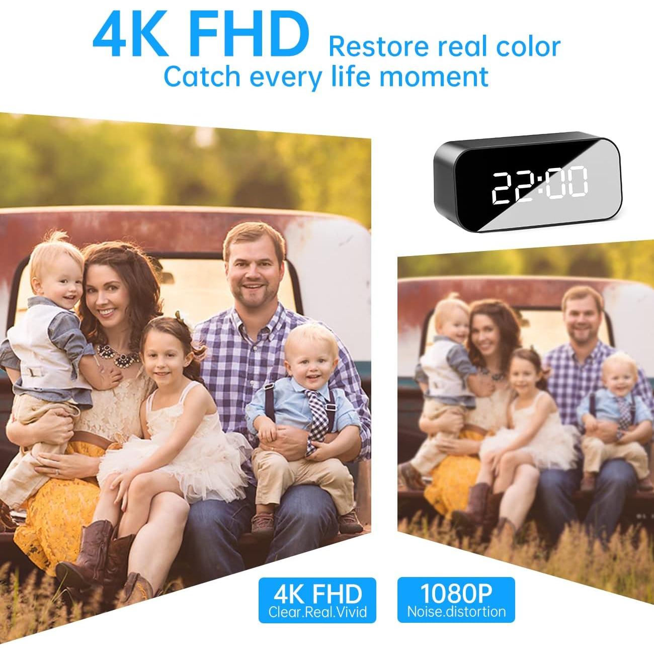 Reloj Cámara Oculta WiFi 4K FHD con Visión Nocturna